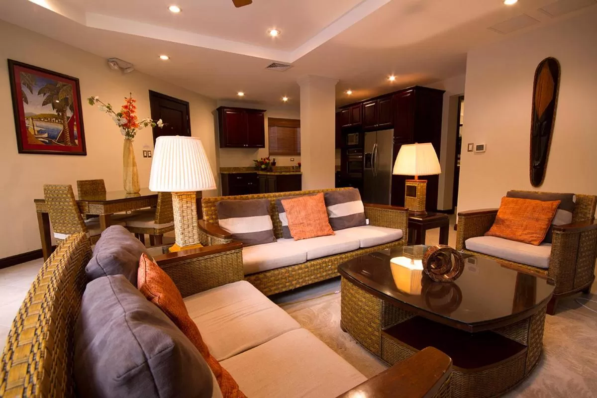 Living room, Seating Area in Monaco Condominiums