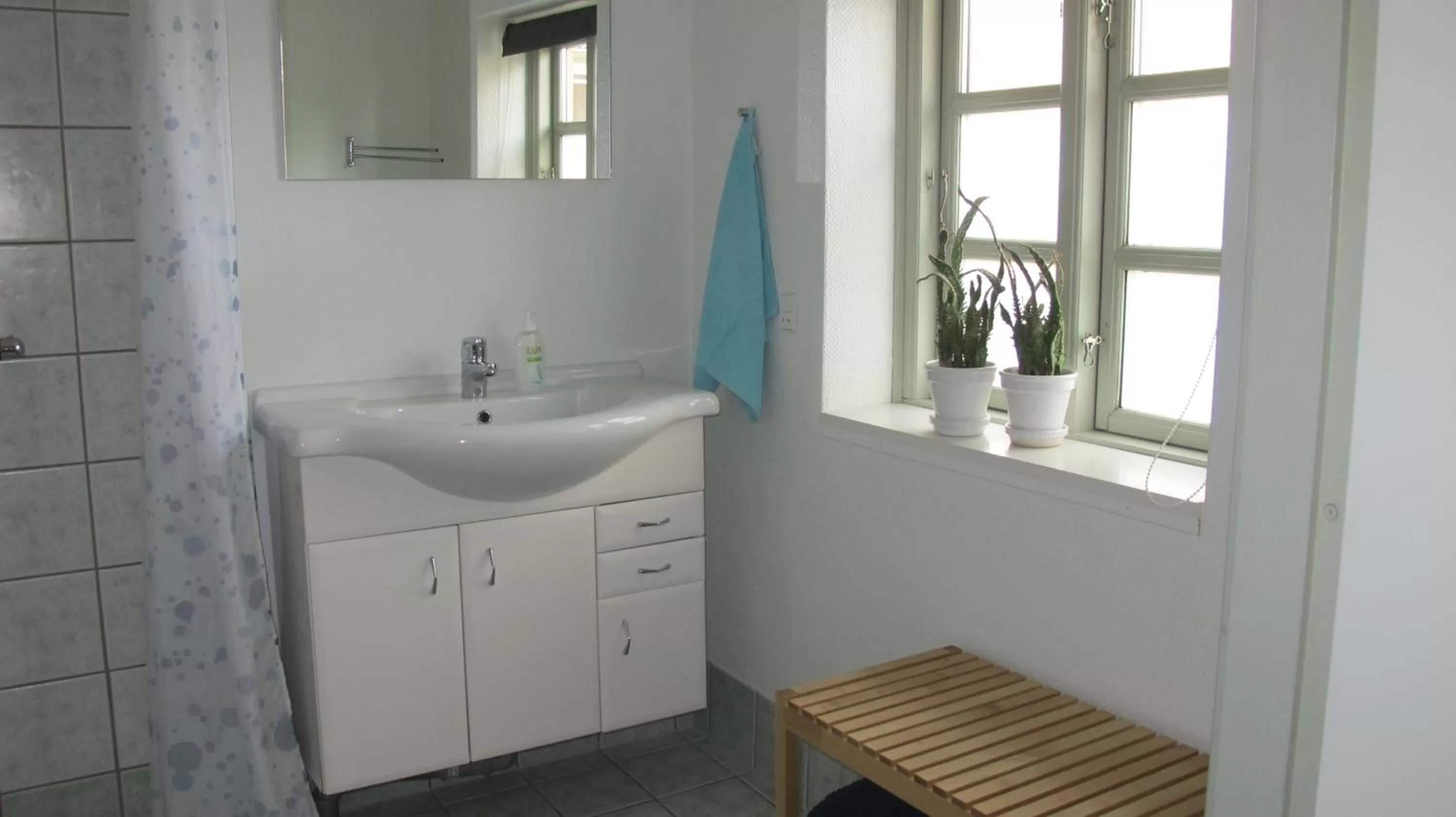 Shower in Birkende Bed and Breakfast