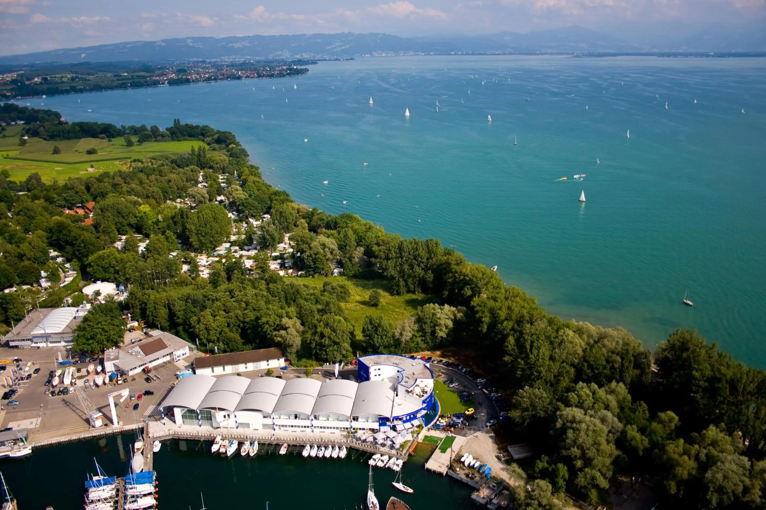 Bird's eye view in Bodensee Yachthotel Schattmaier