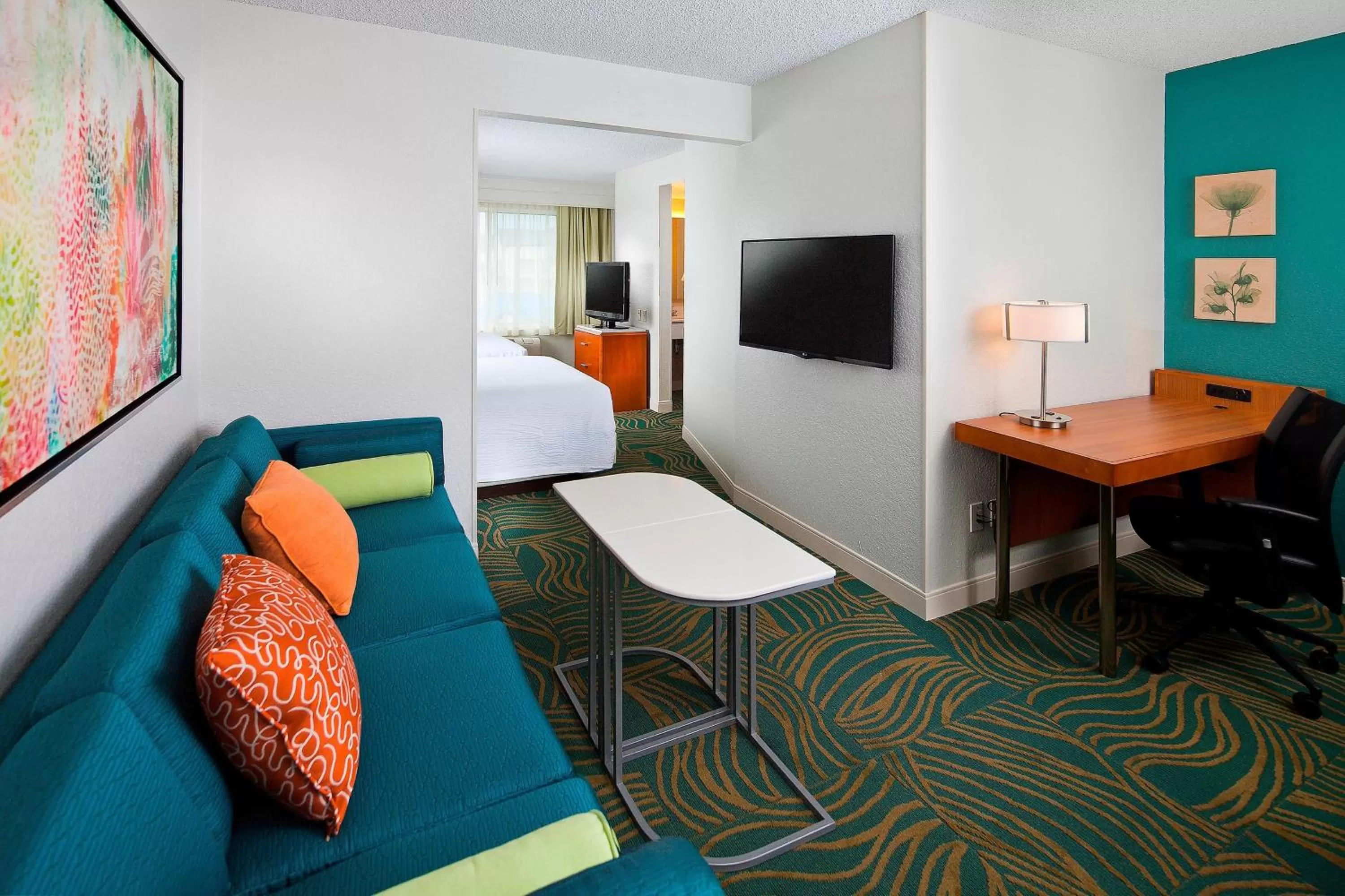 Photo of the whole room, Bed in SpringHill Suites by Marriott Orlando Lake Buena Vista in Marriott Village
