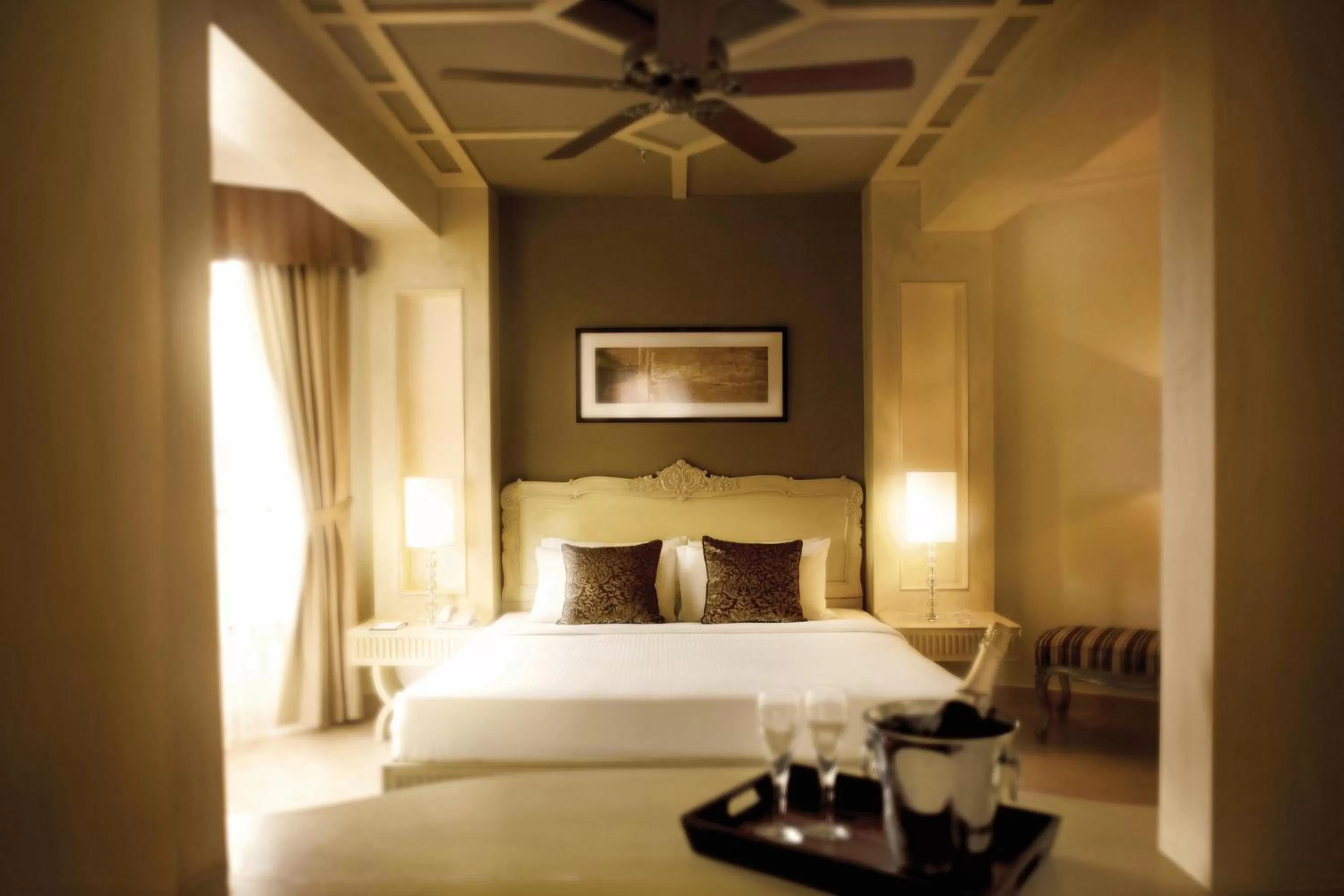 Bed in The Chateau Spa & Wellness Resort