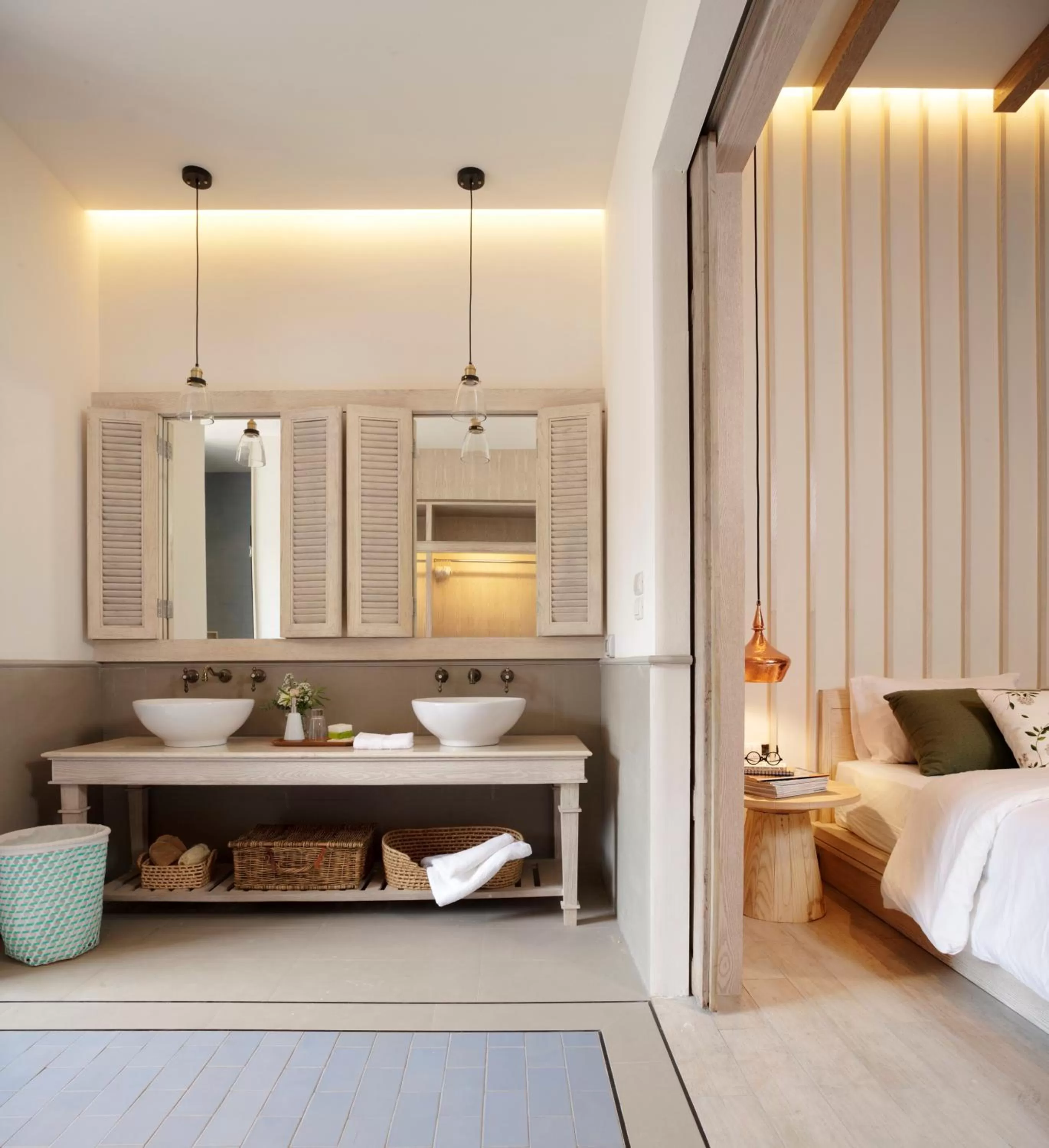 Bathroom, Bed in Flora Creek Chiang Mai