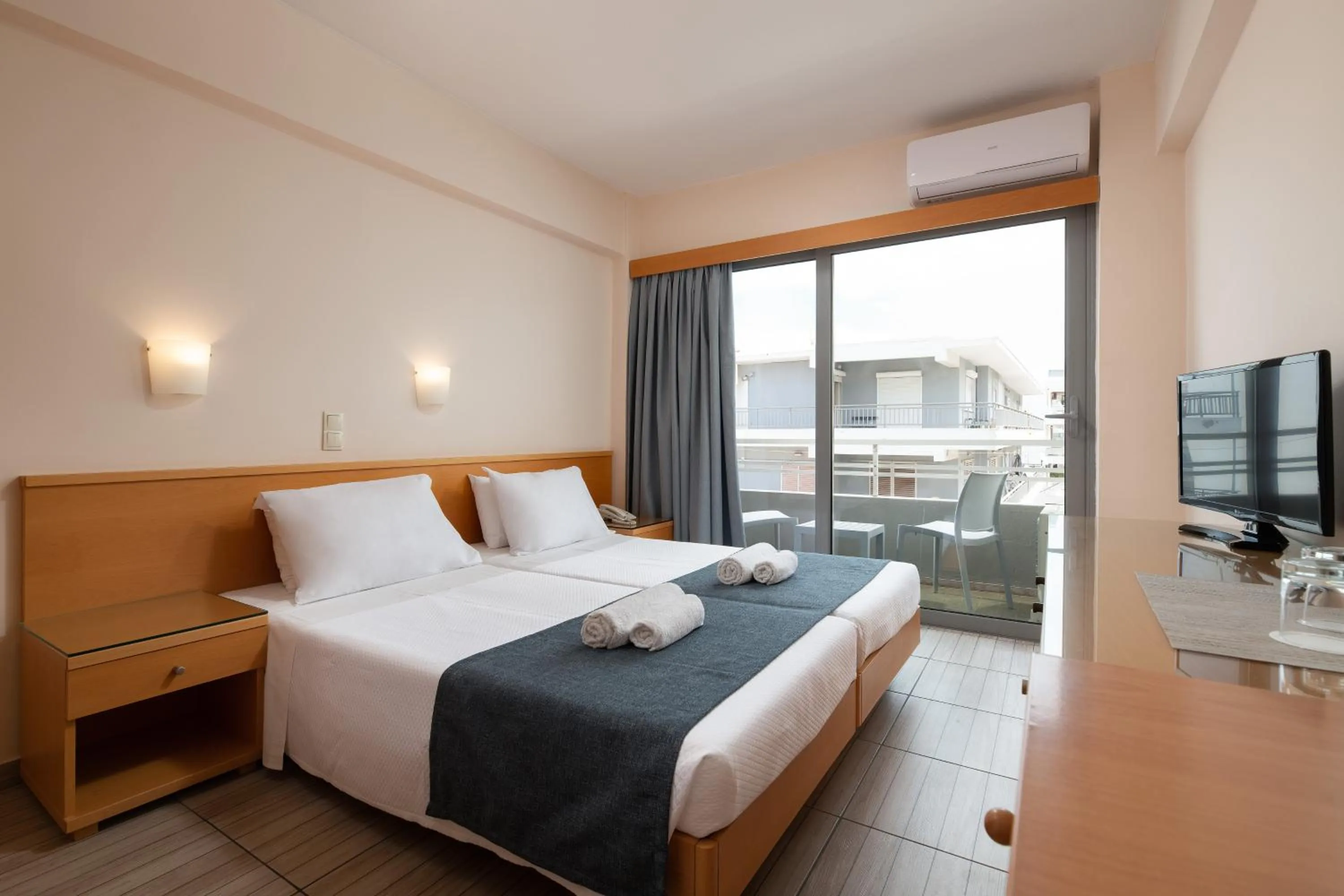 Bed in Nafsika Hotel