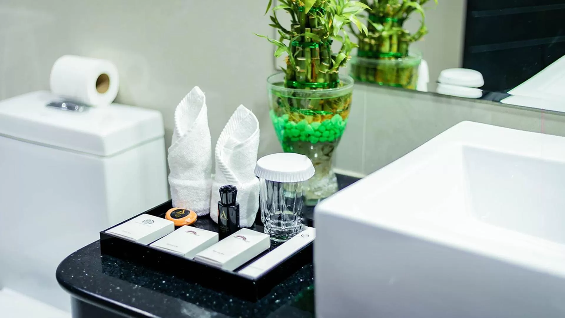 Bathroom in Arman Hotel Juffair Mall