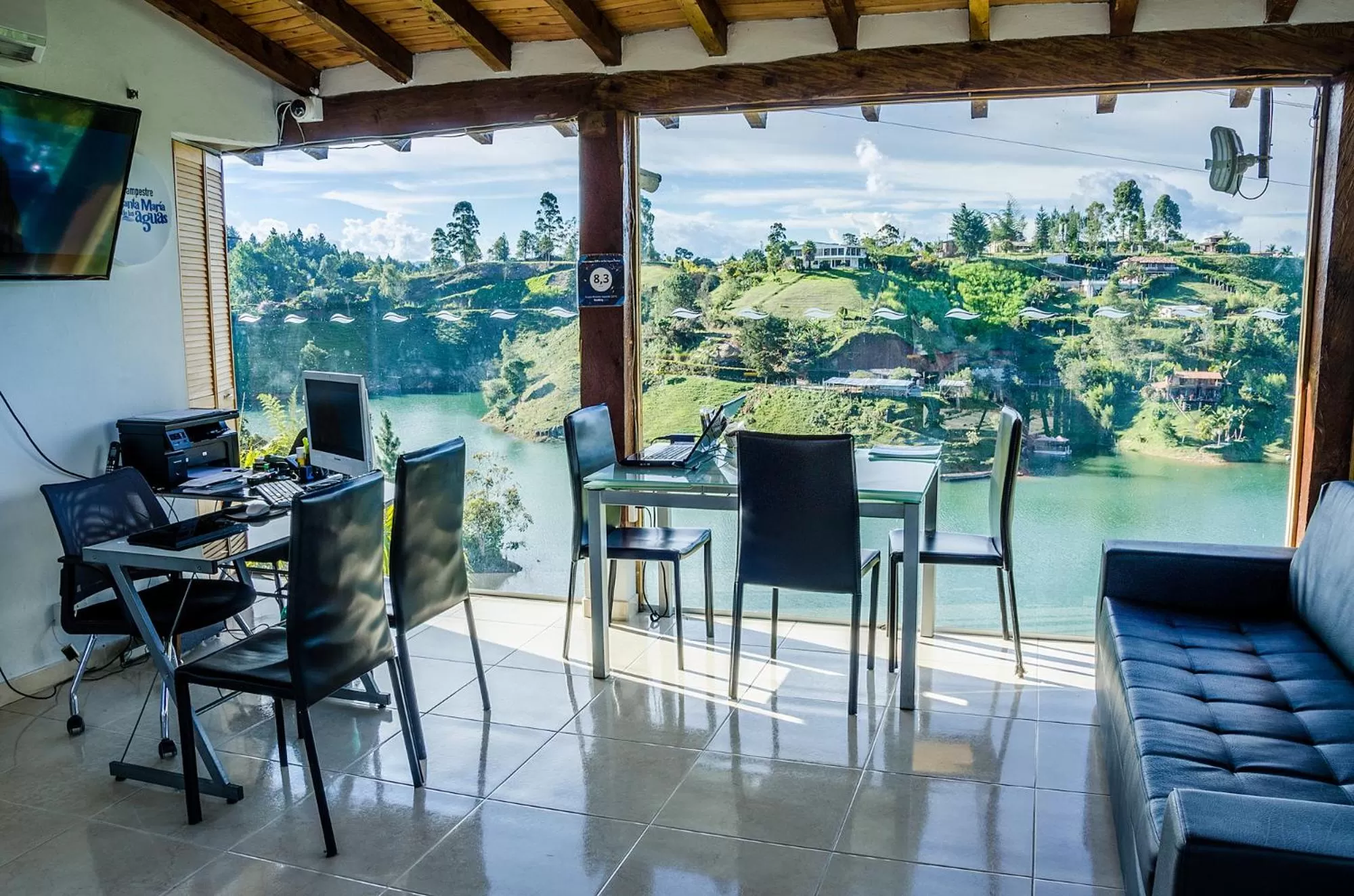 Lobby or reception in Hotel Santa Maria de las Aguas Peñol
