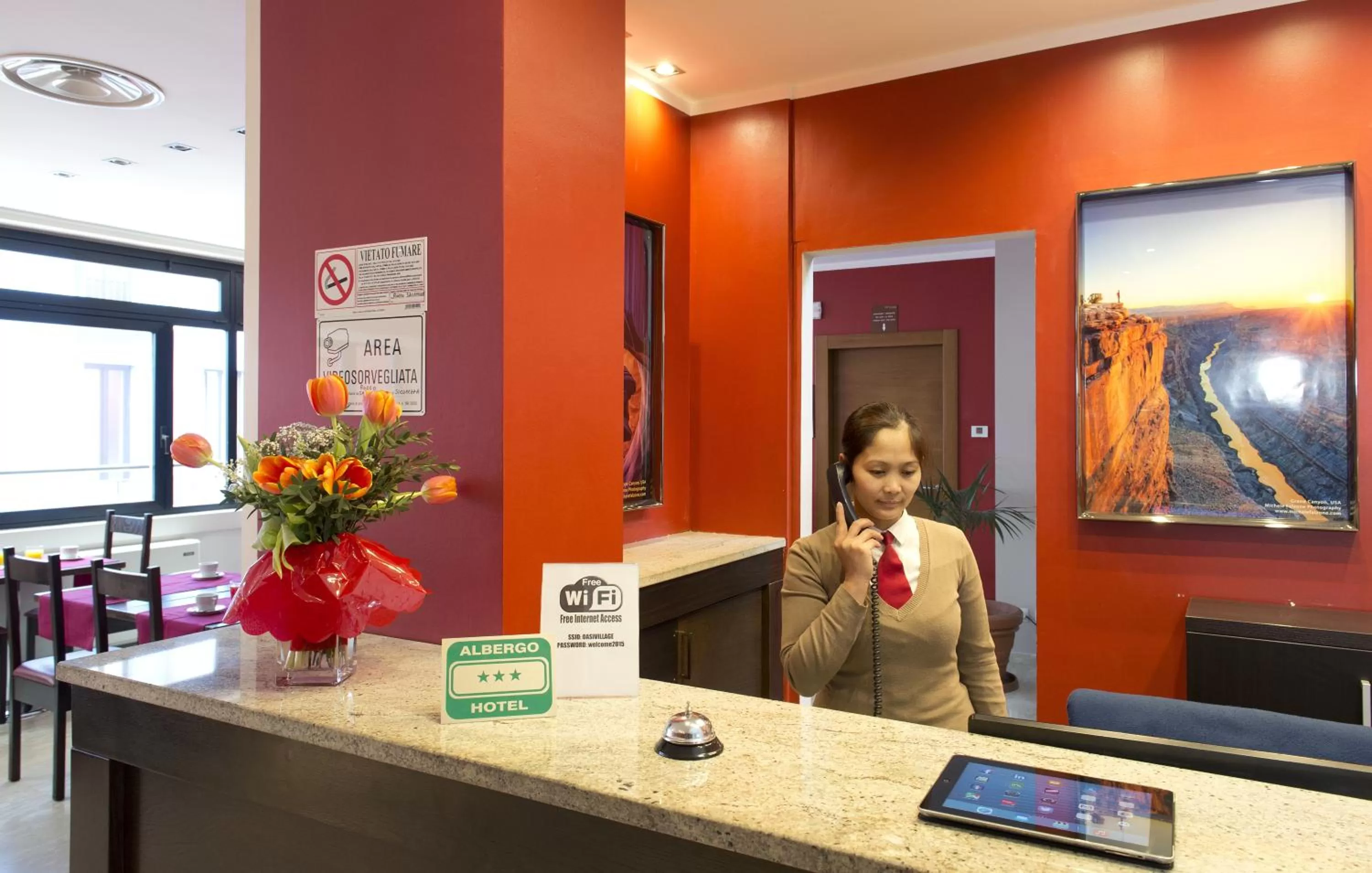 Lobby or reception in Oasi Village Hotel