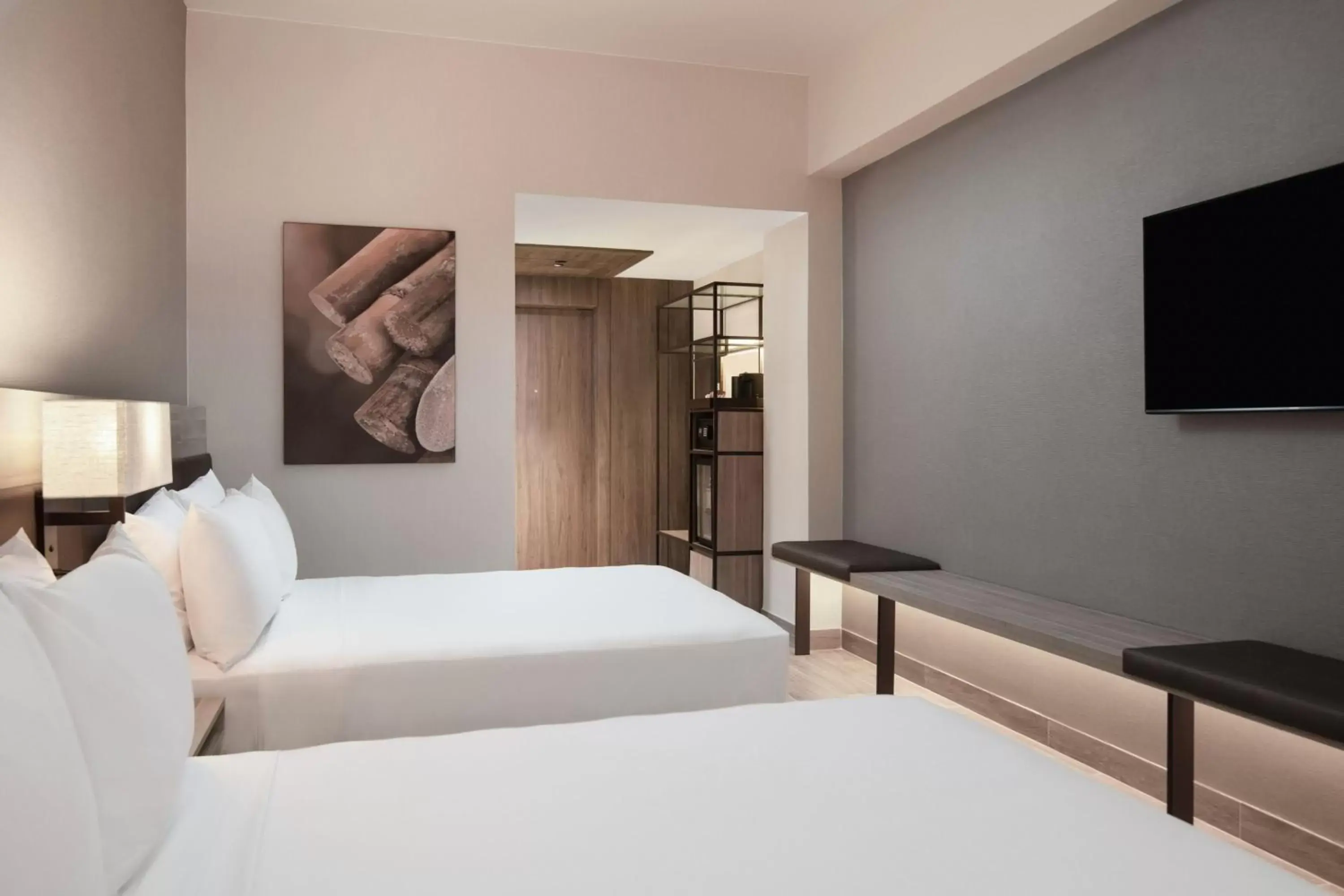 Deluxe Queen Room with Two Queen Beds and Pool View in AC Hotel by Marriott Punta Cana Deluxe Queen Room with Two Queen Beds and Pool View in AC Hotel by Marriott Punta Cana