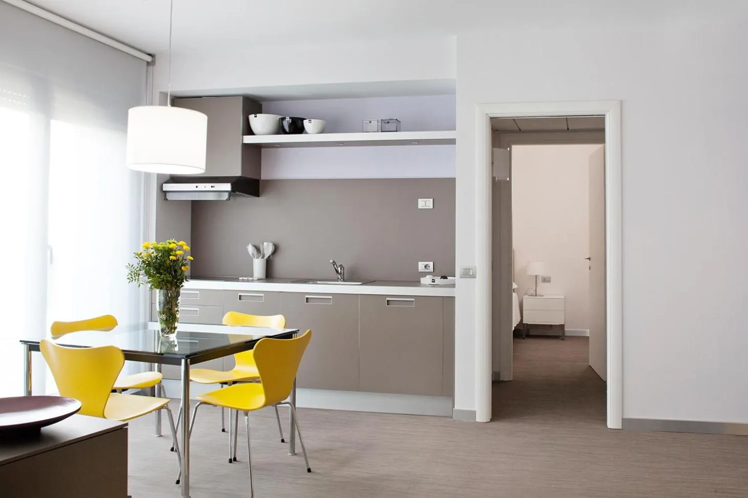 Kitchen or kitchenette in Zambala Luxury Apartments