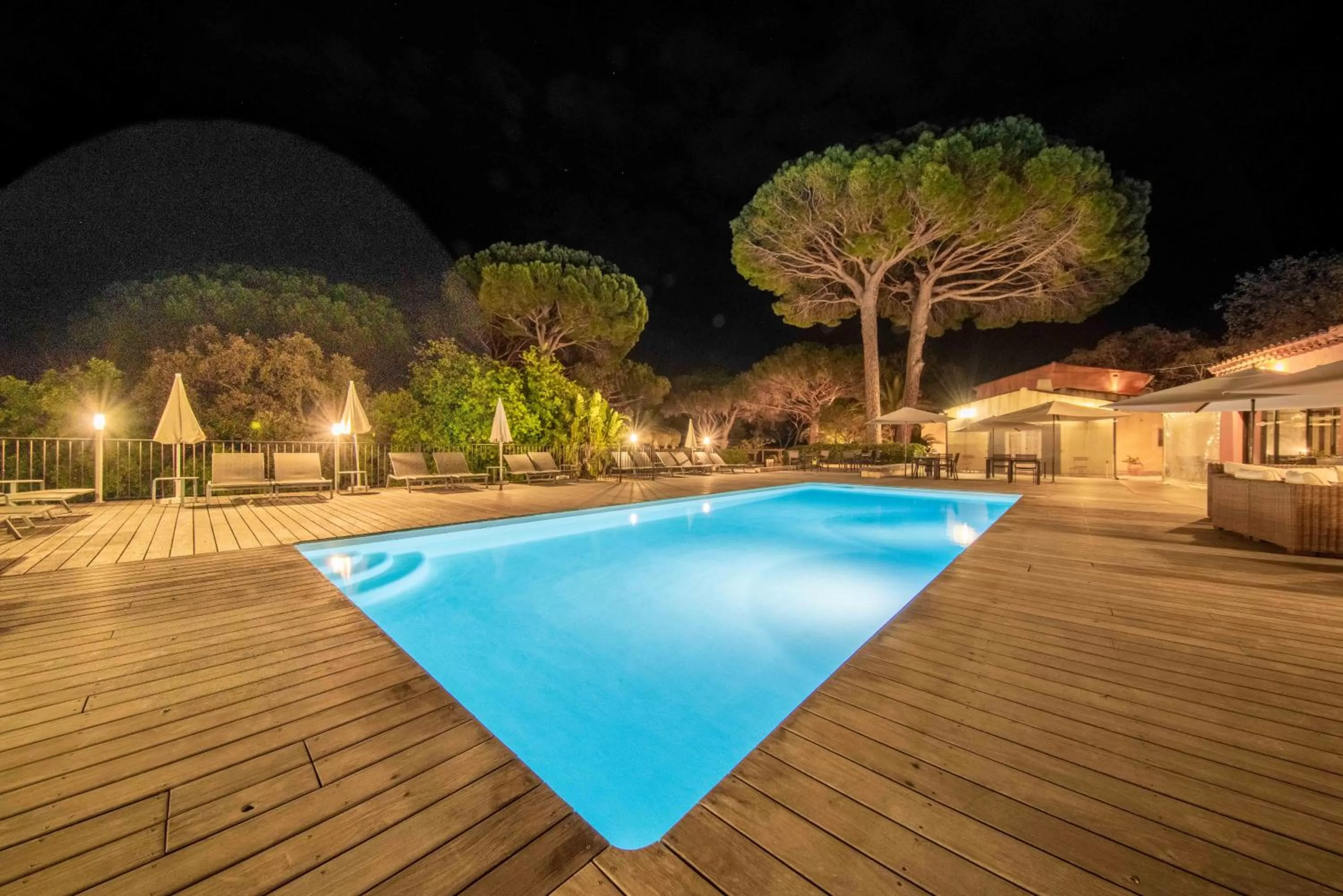 Pool view in Les Capucines Saint Tropez