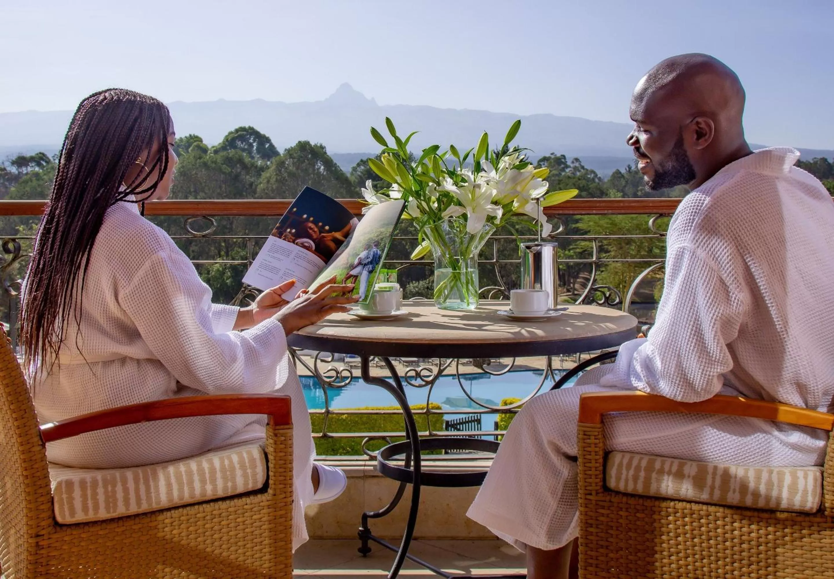 Breakfast in Fairmont Mount Kenya Safari Club