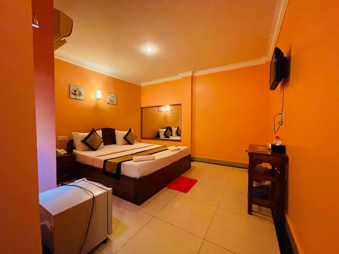 Bed in Spean Meas Hotel