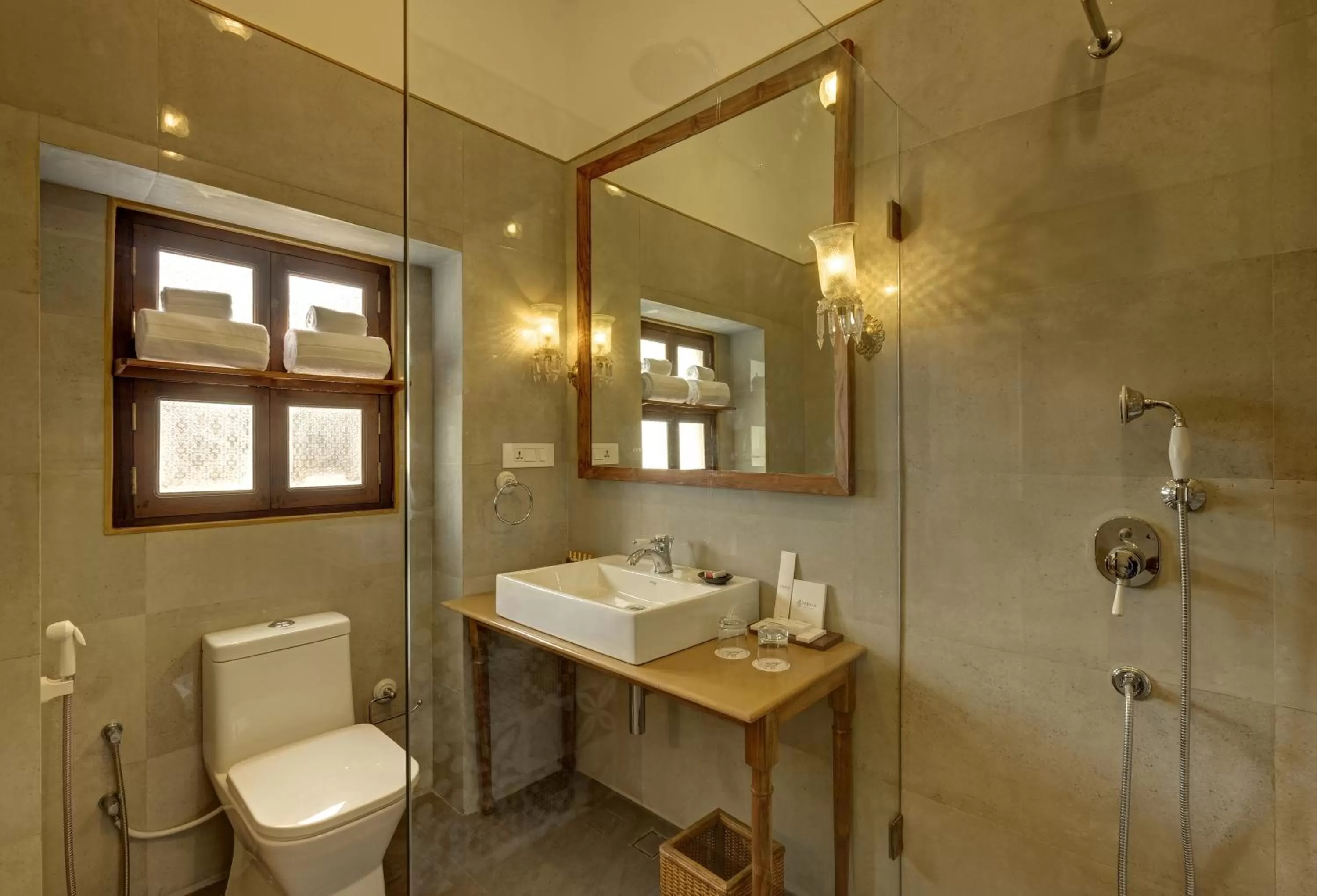 Bathroom in lebua Lucknow