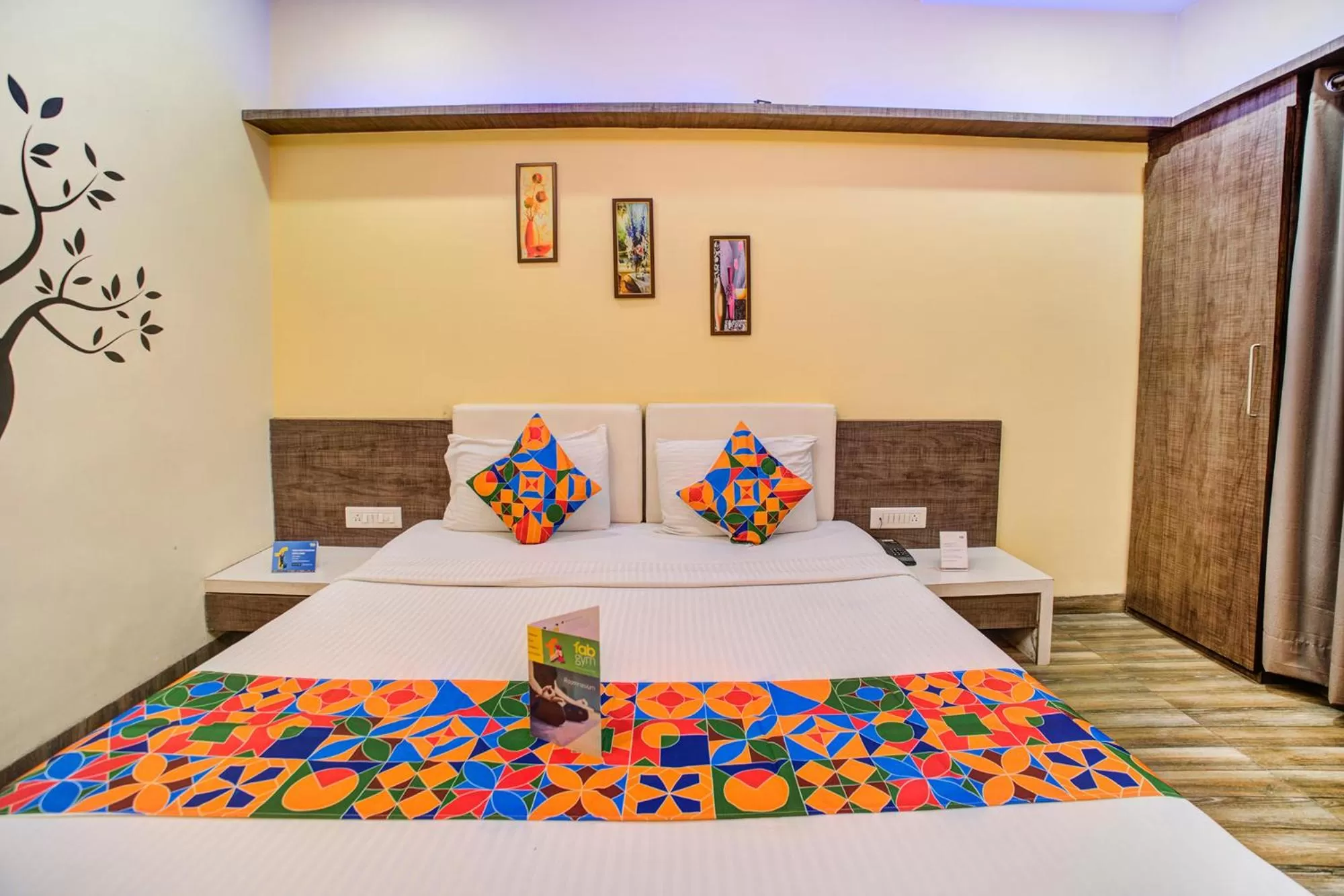 Bedroom, Bed in FabHotel Bee Town