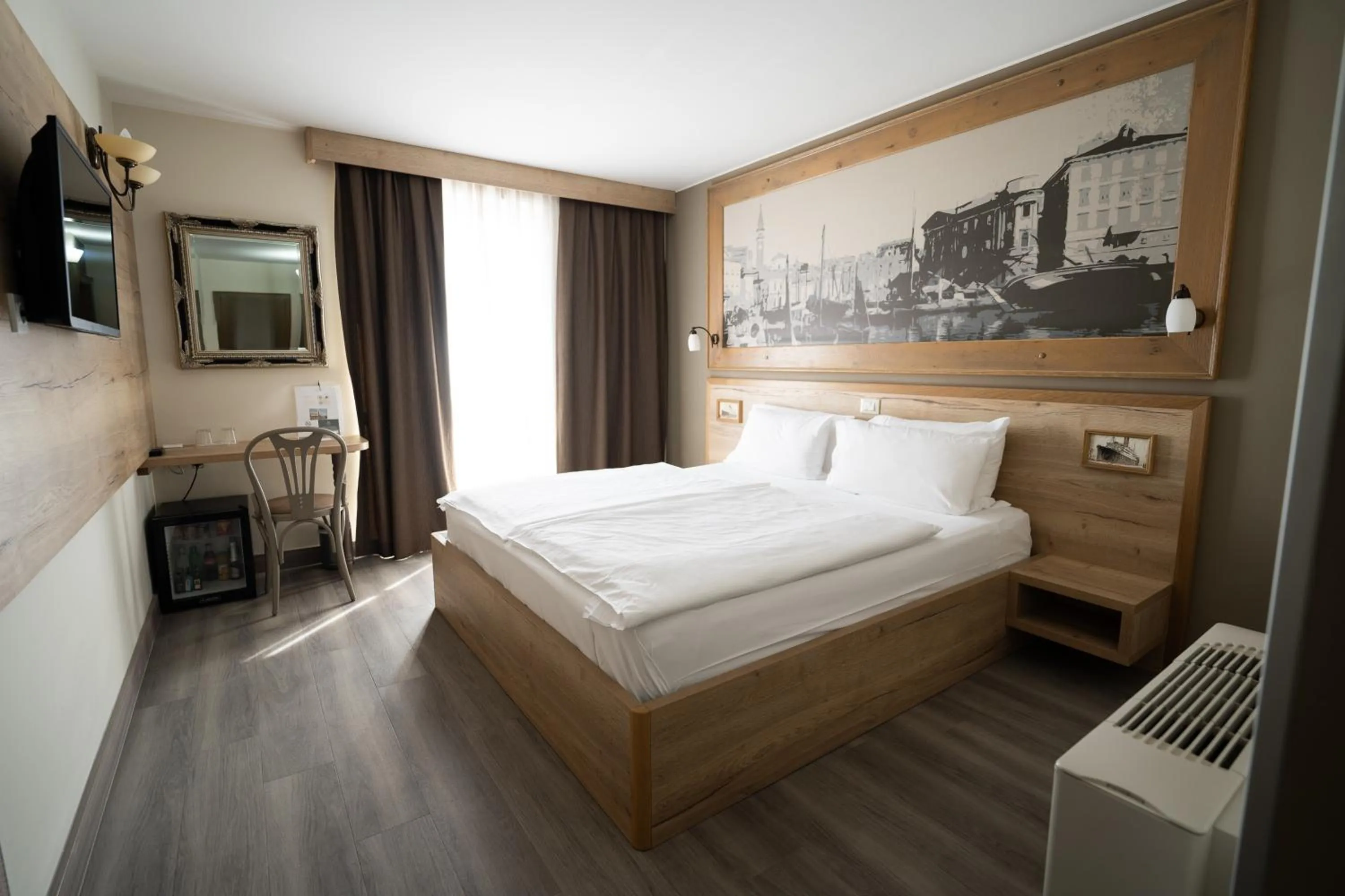 View (from property/room), Bed in Hotel Piran