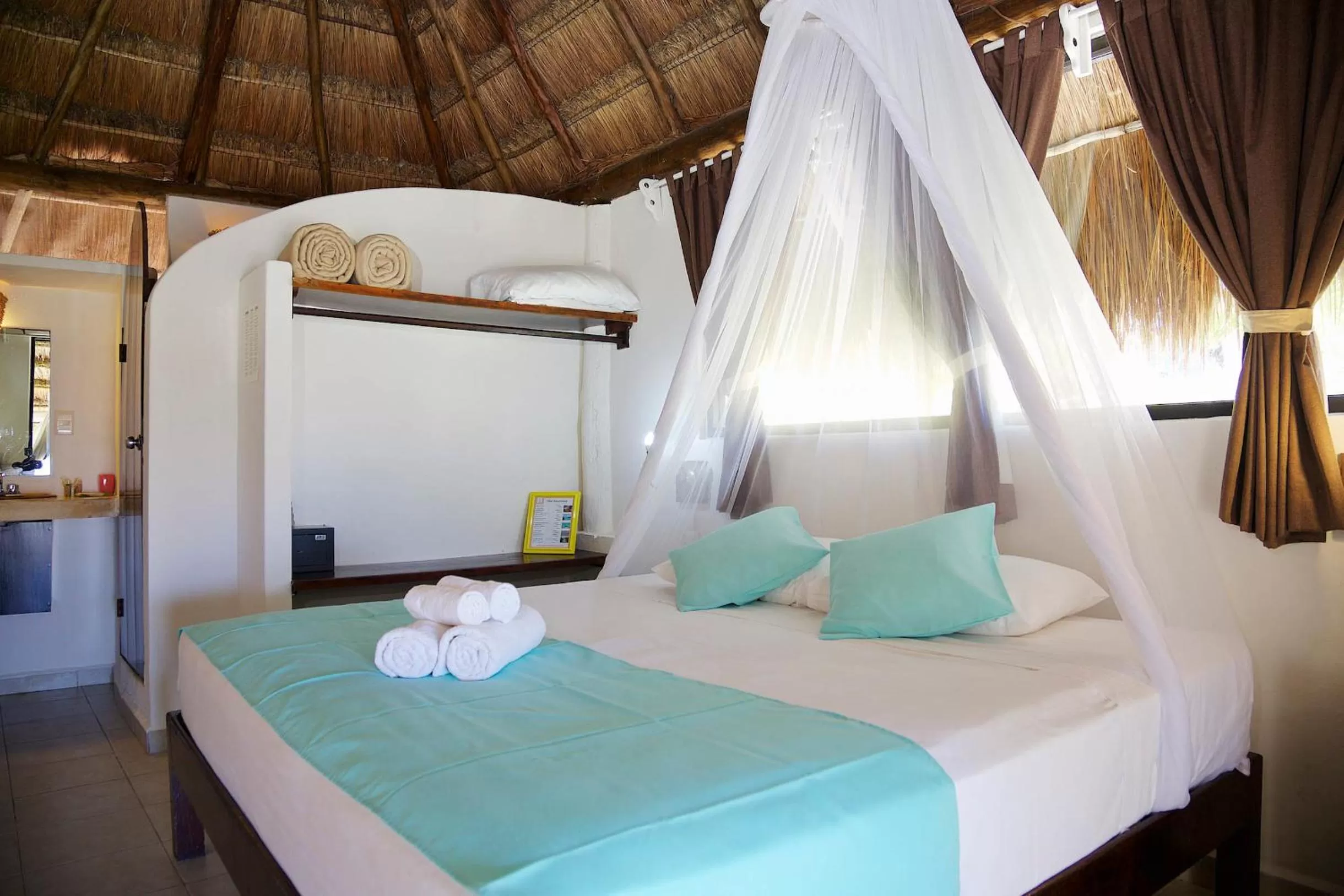 Bed in Punta Piedra Beach Posada