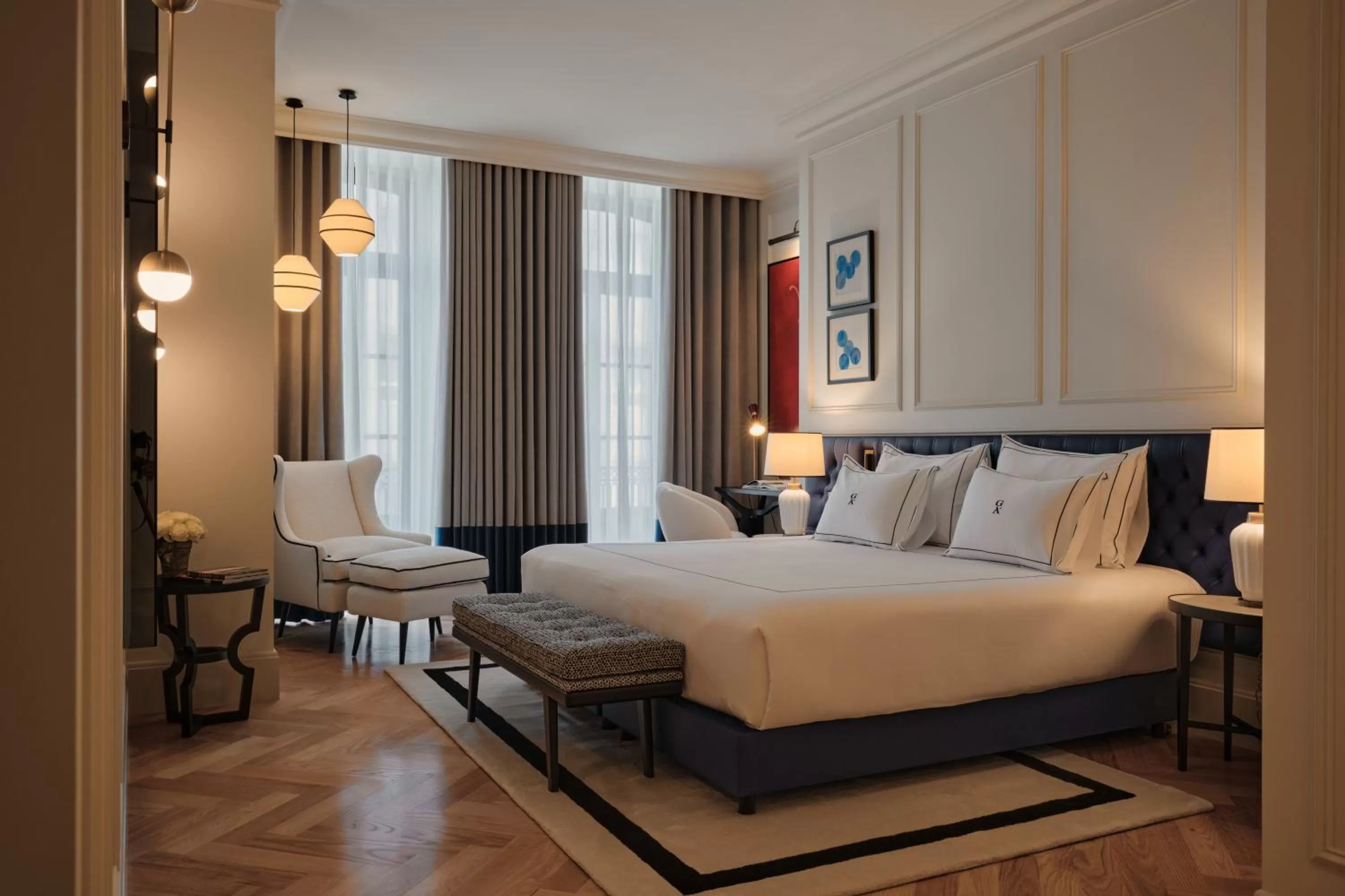 Bed in GA Palace Hotel & Spa, a XIXth-Century Villa