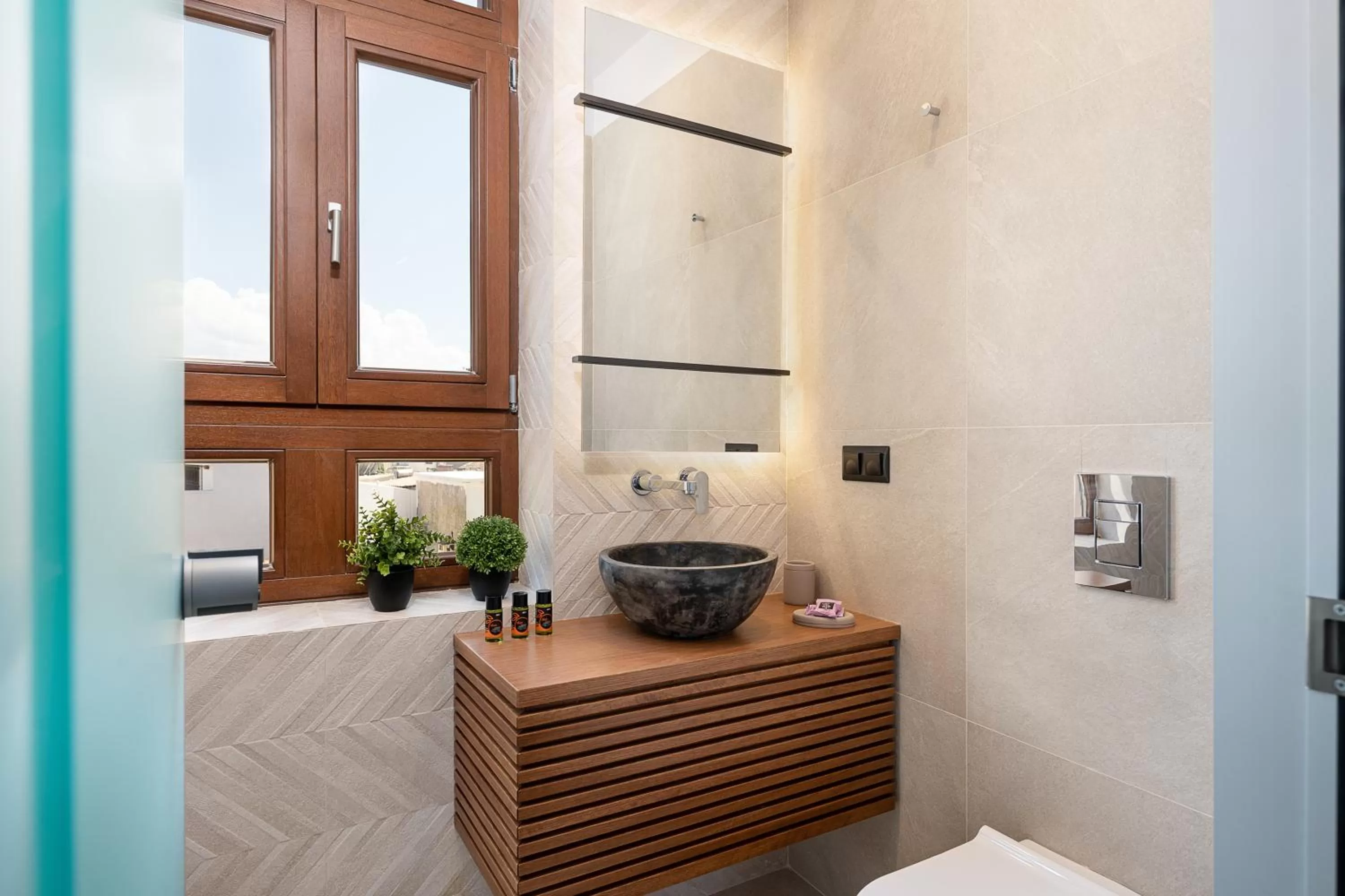 Toilet, Bed in Camere Maritima