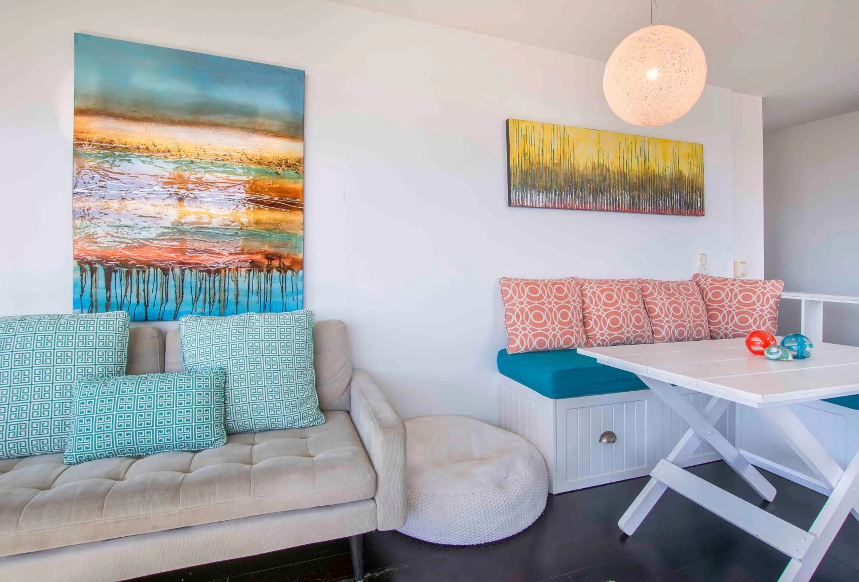 Living room in 84 The Spit Holiday Apartments