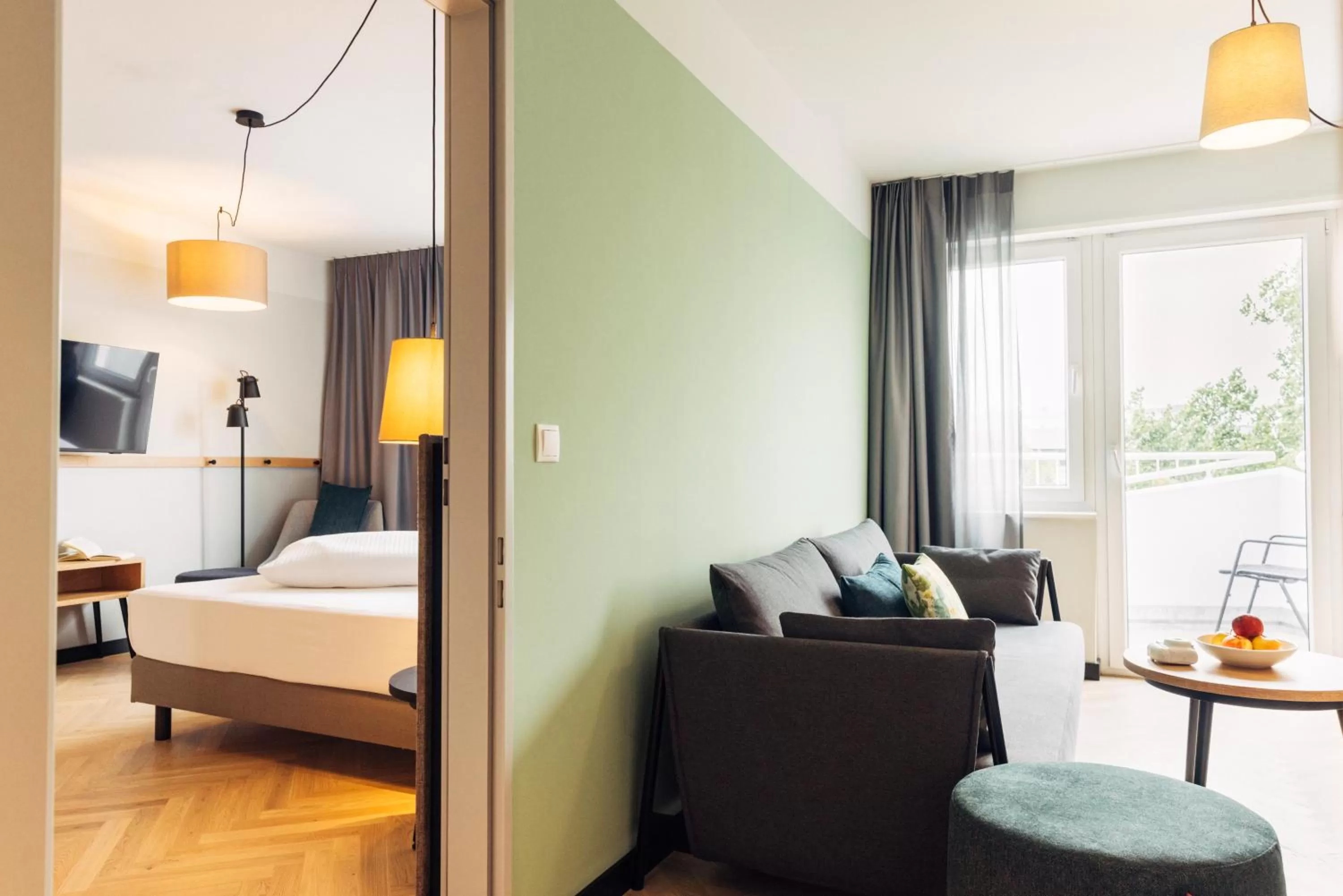 Floor plan, Bed in harry's home Berlin-Moabit hotel & apartments