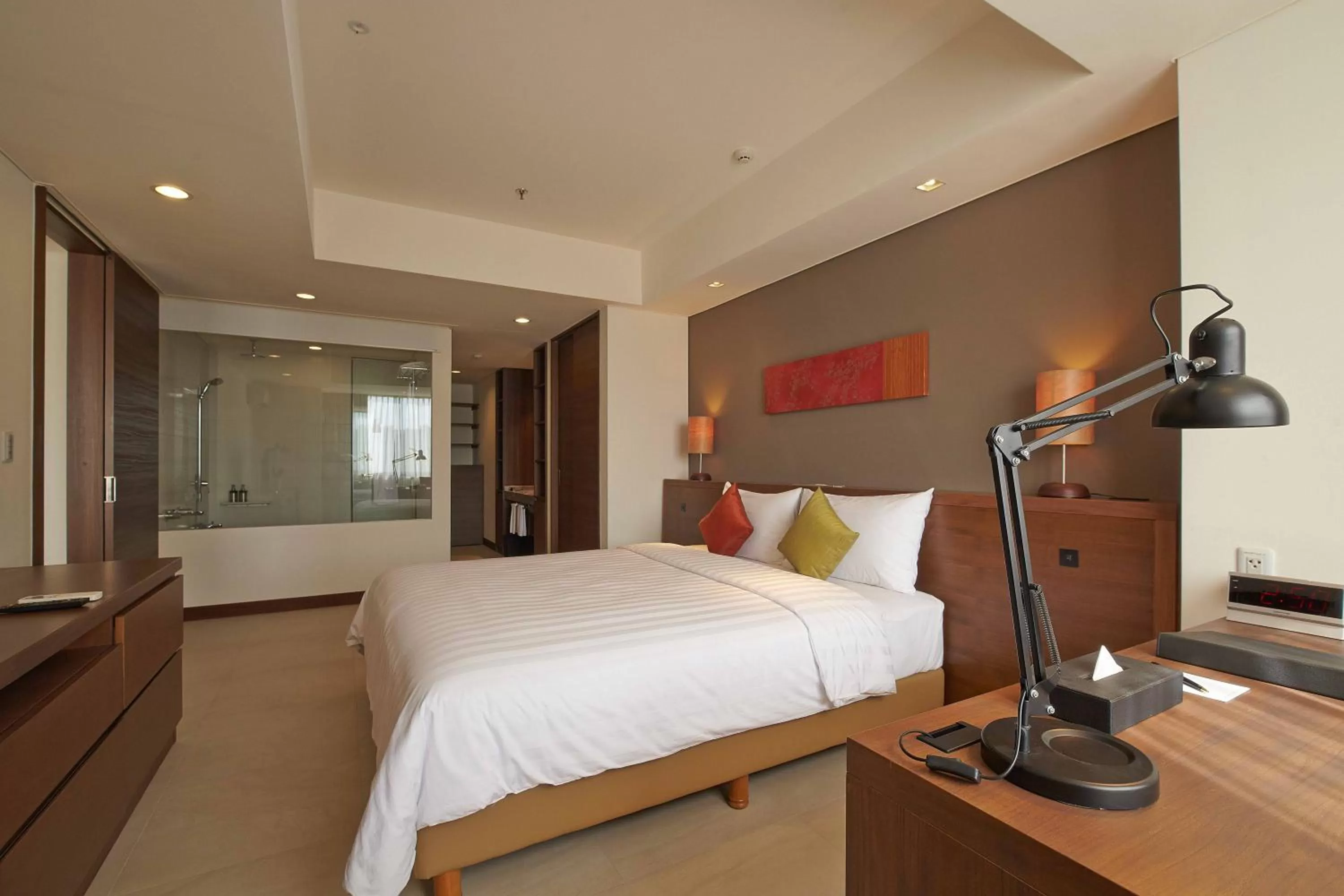 Photo of the whole room, Bed in Axia South Cikarang Service Apartment