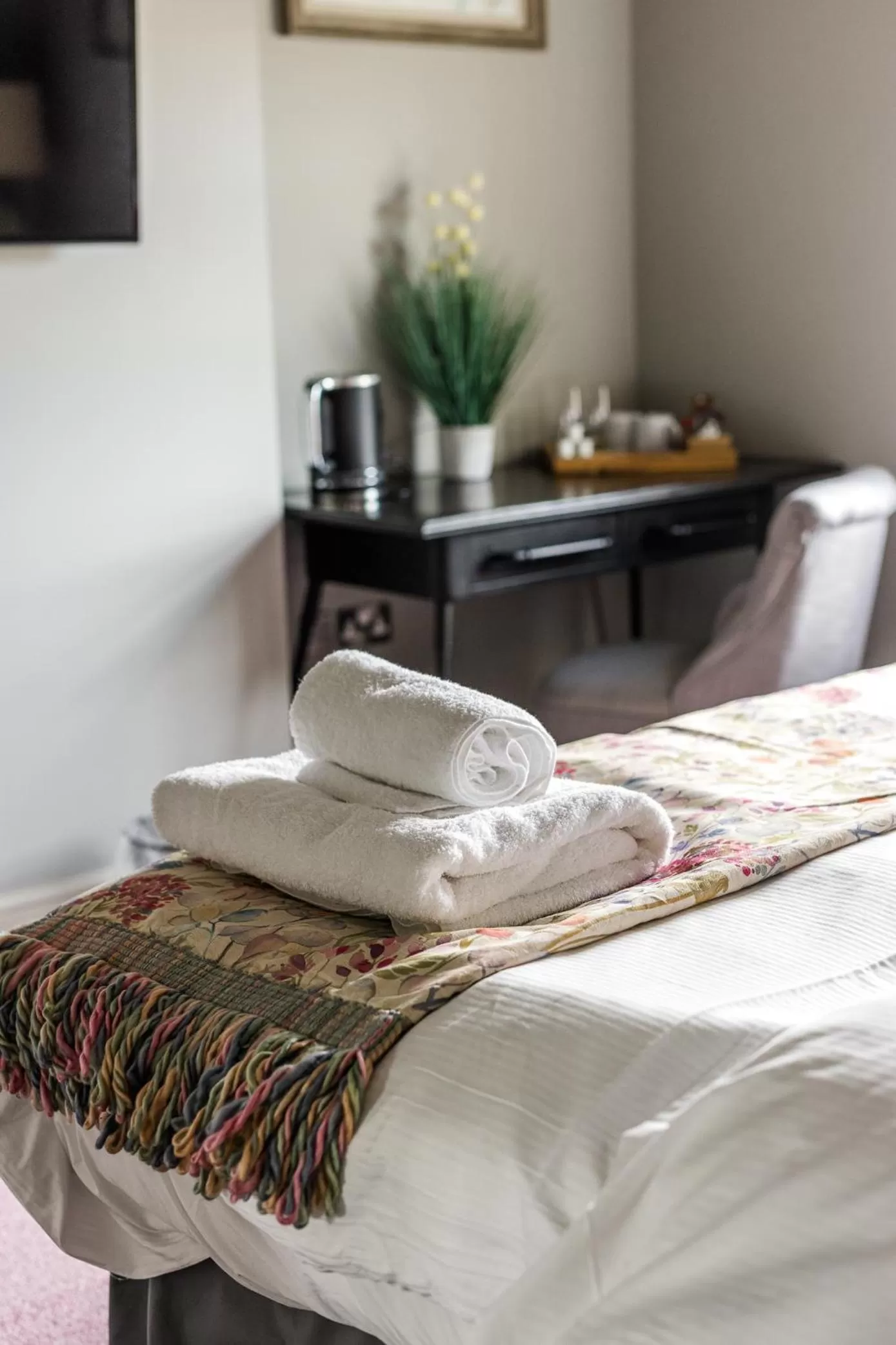 Bed in Plum and Partridge Husthwaite