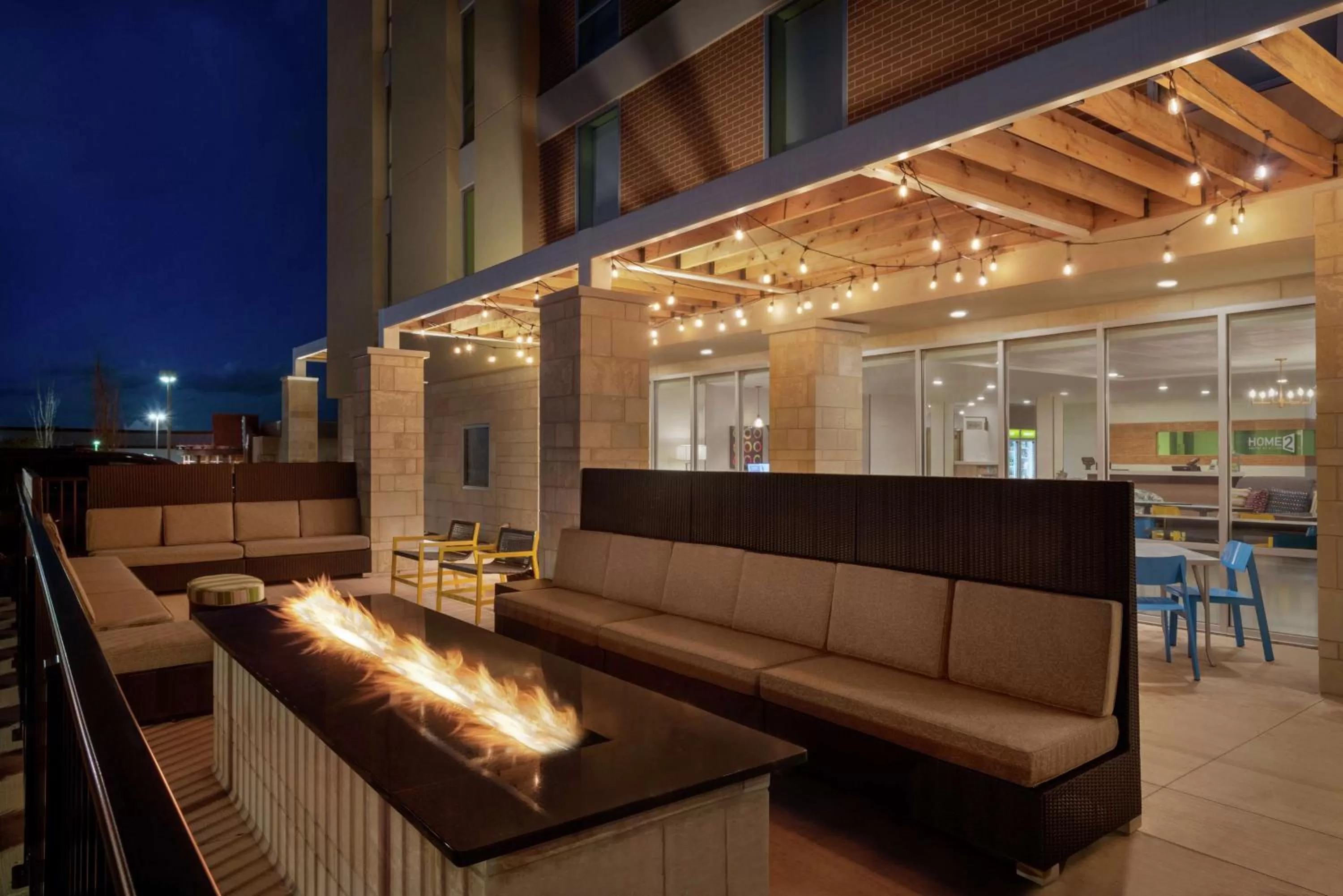 Inner courtyard view in Home2 Suites By Hilton Dayton/Beavercreek, Oh