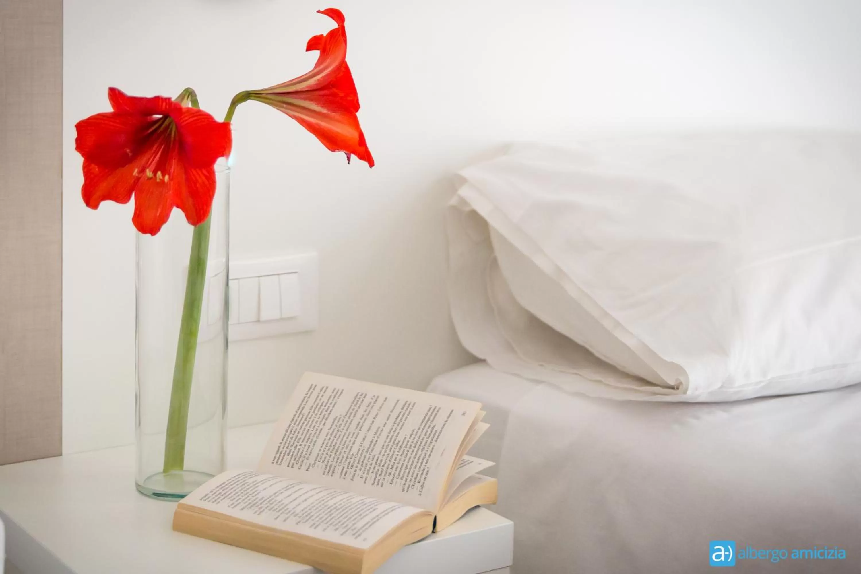 Decorative detail, Bed in Hotel Amicizia