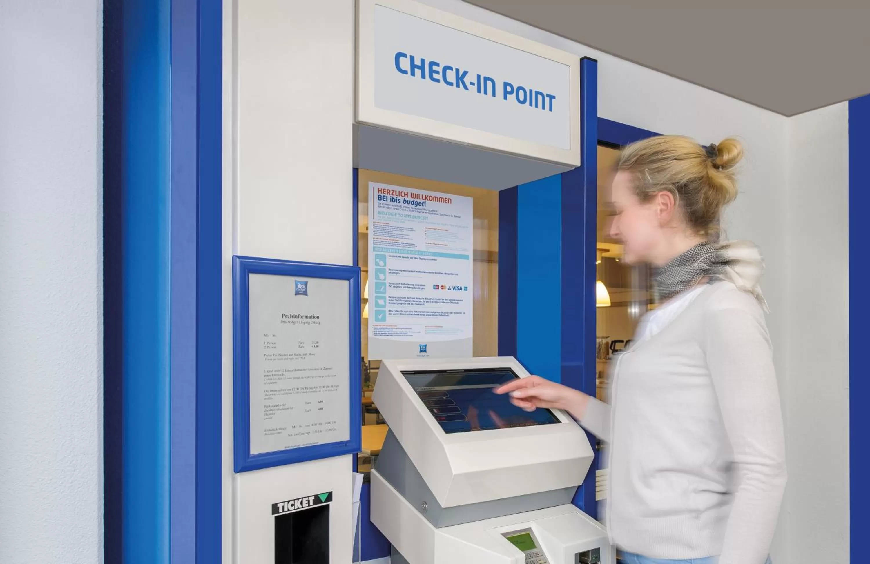 Lobby or reception in ibis budget Frankfurt Offenbach Süd