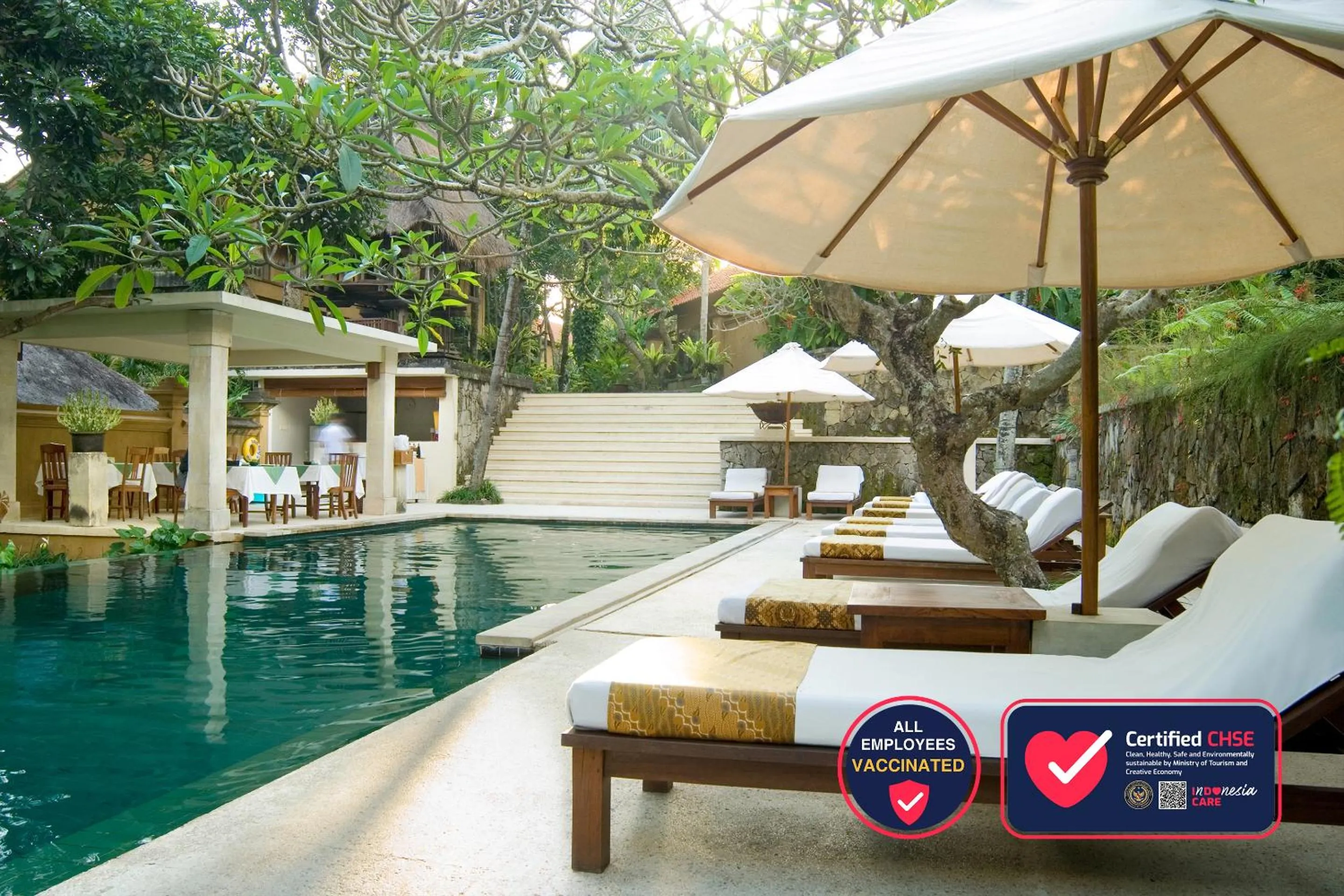 Swimming pool in Komaneka at Monkey Forest Ubud