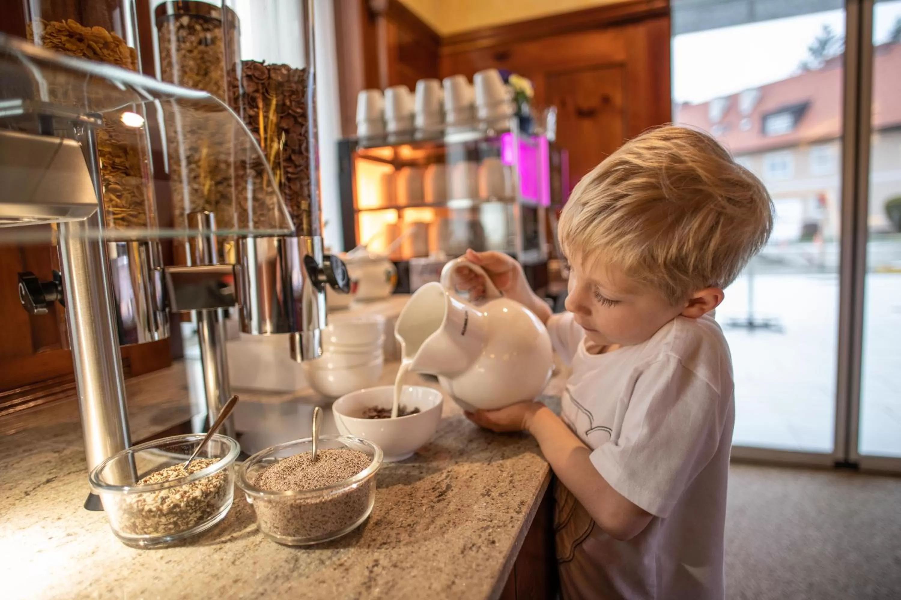 Buffet breakfast in Hotel Restaurant Meyer