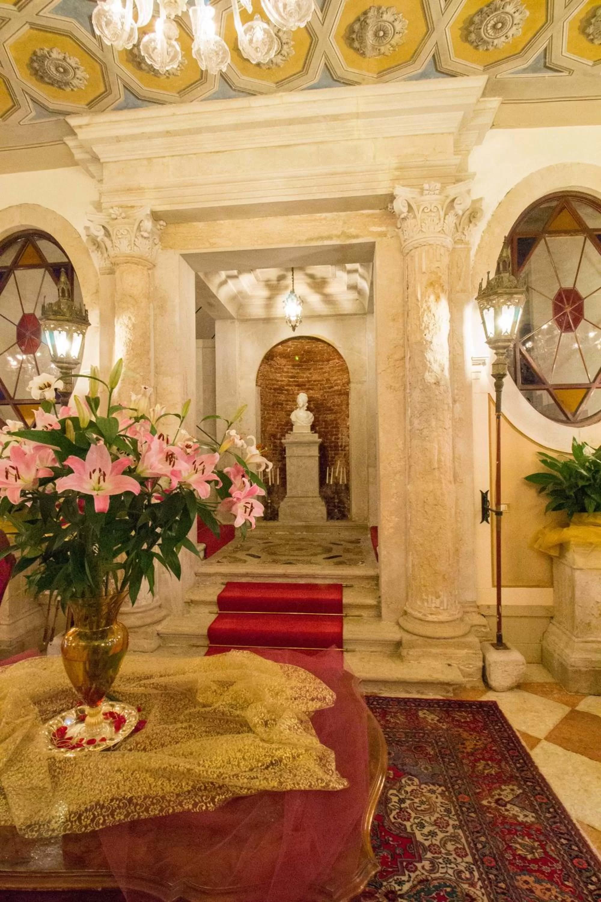 Decorative detail in Hotel Palazzo Abadessa