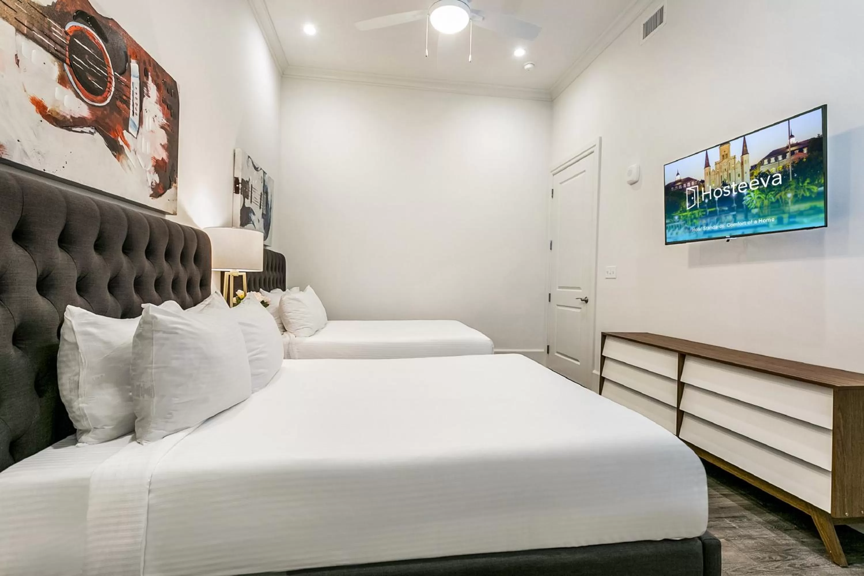 Bedroom, Bed in 1 and 2 BR Private Condos Steps Away From French Quarter