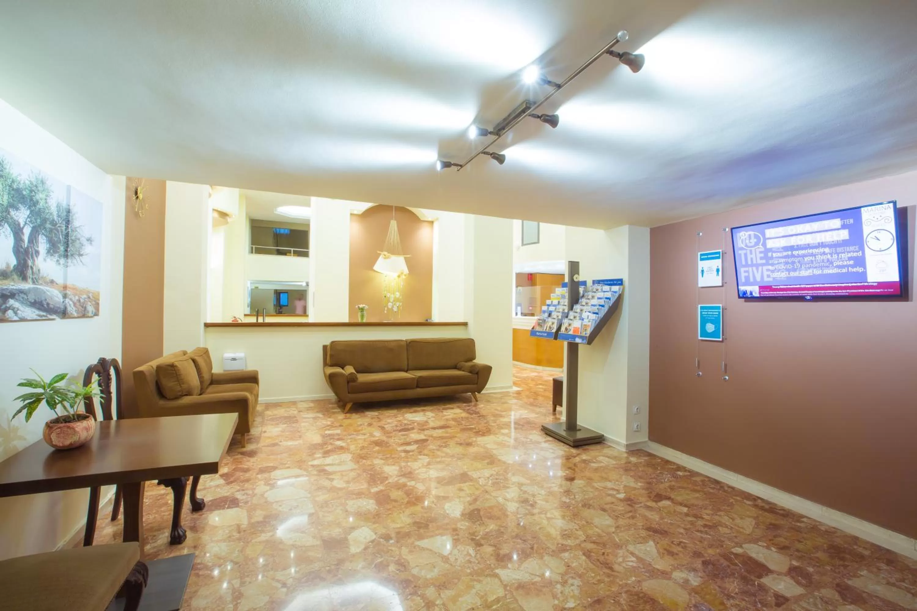 Lobby or reception in Hotel Marina