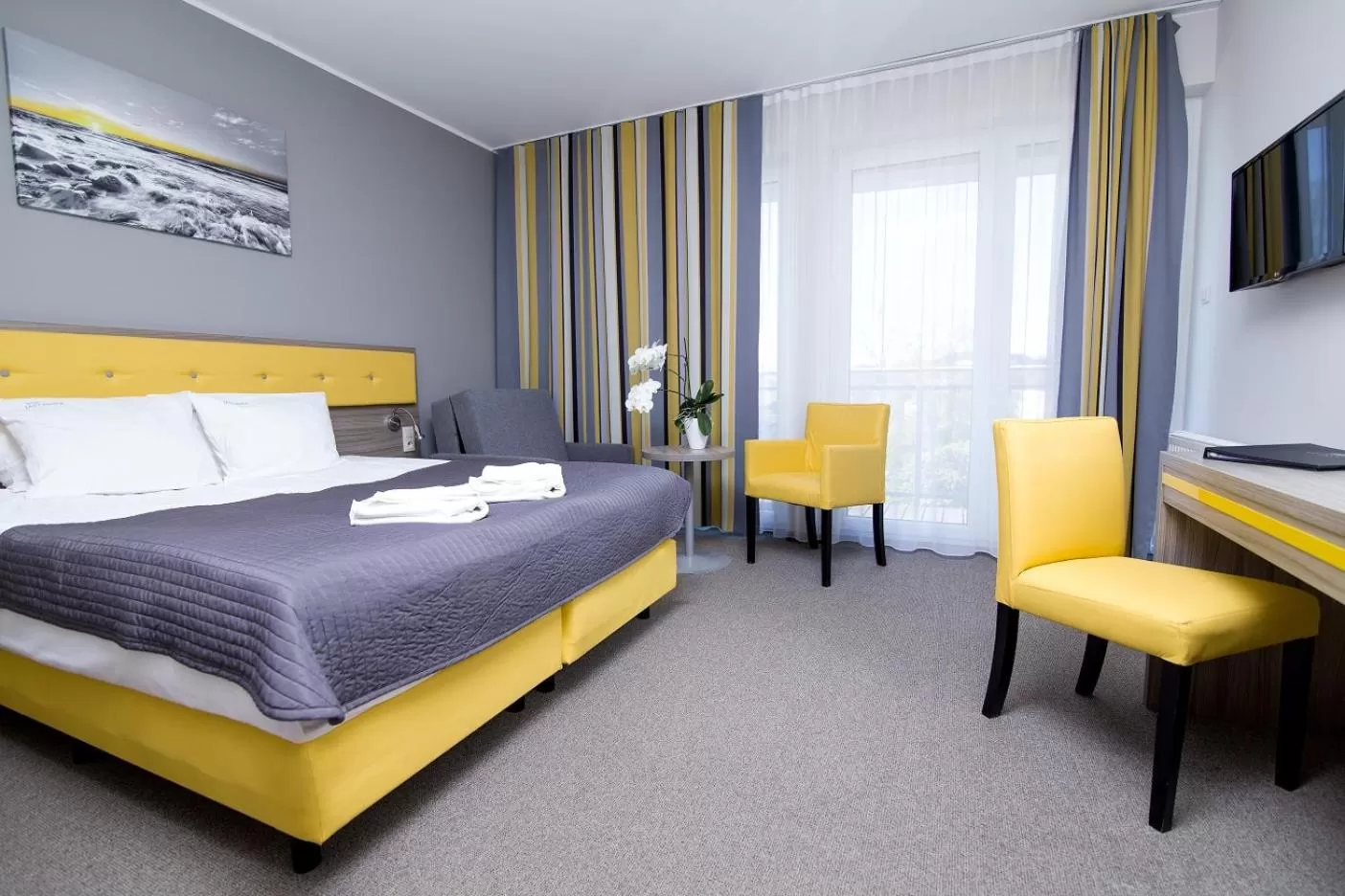 Bed in Hotel Jastarnia