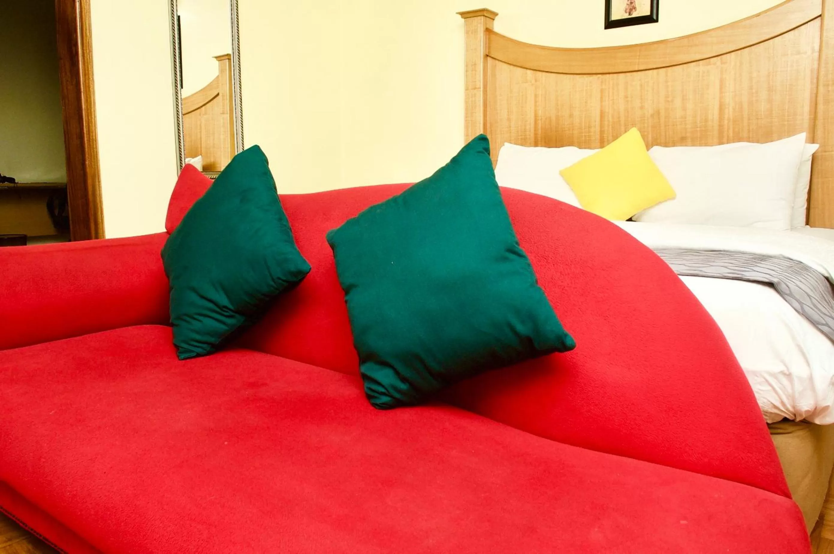 Bed in Airside Hotel