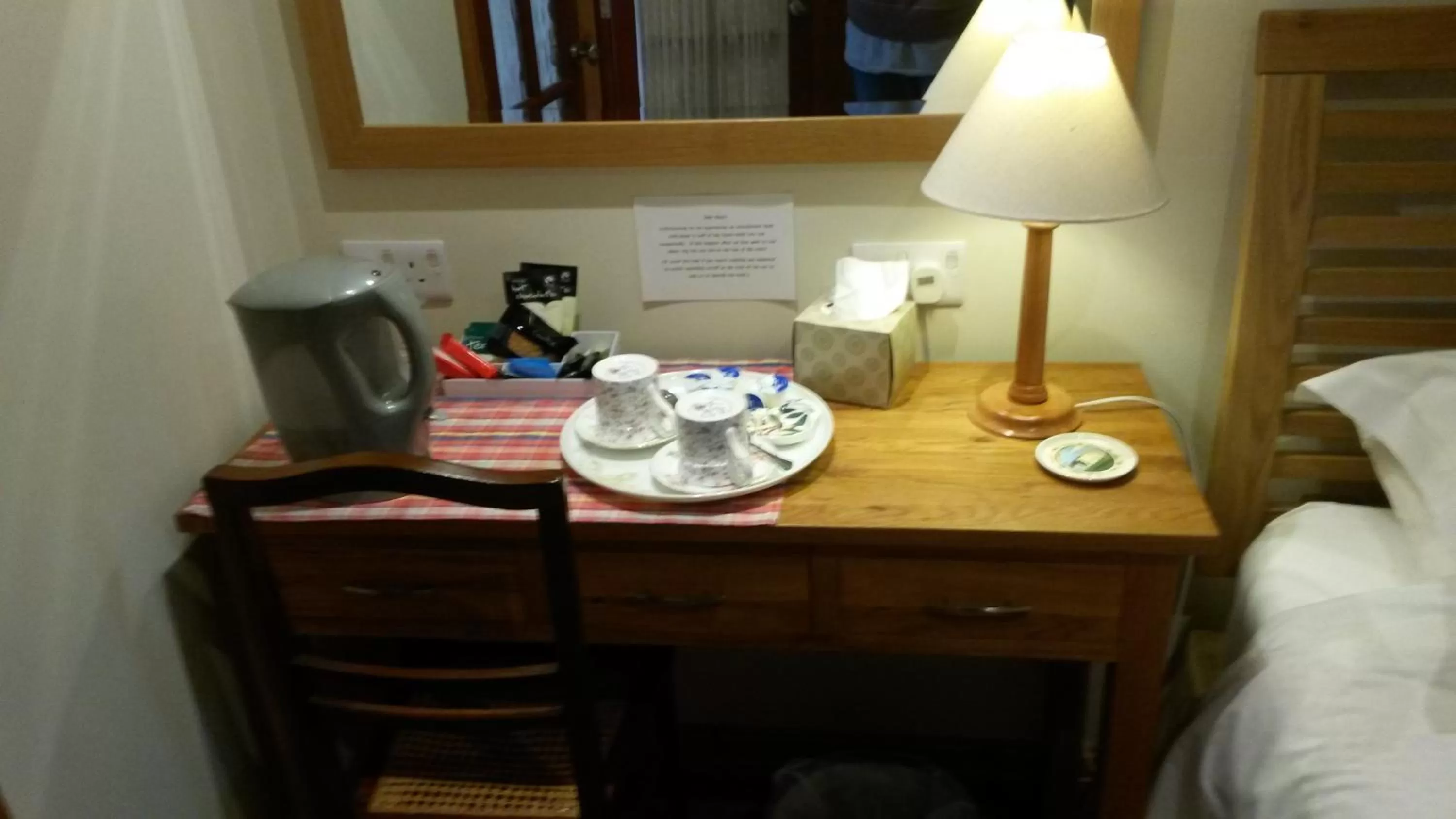 Bed in Green Bank Farmhouse