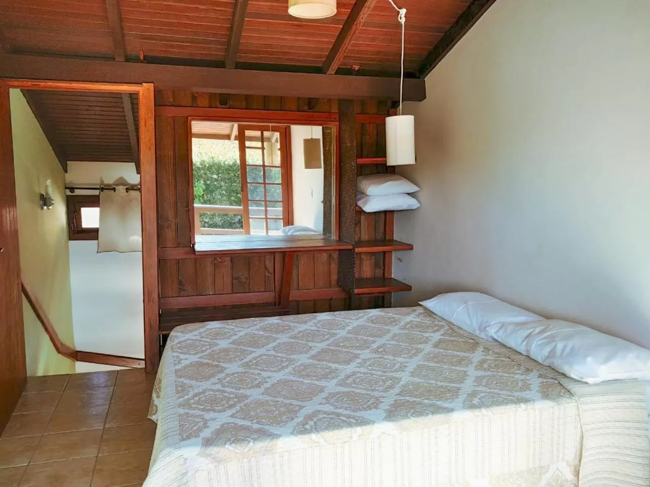 Bed in Pousada Bangalôs Da Mole - Florianópolis