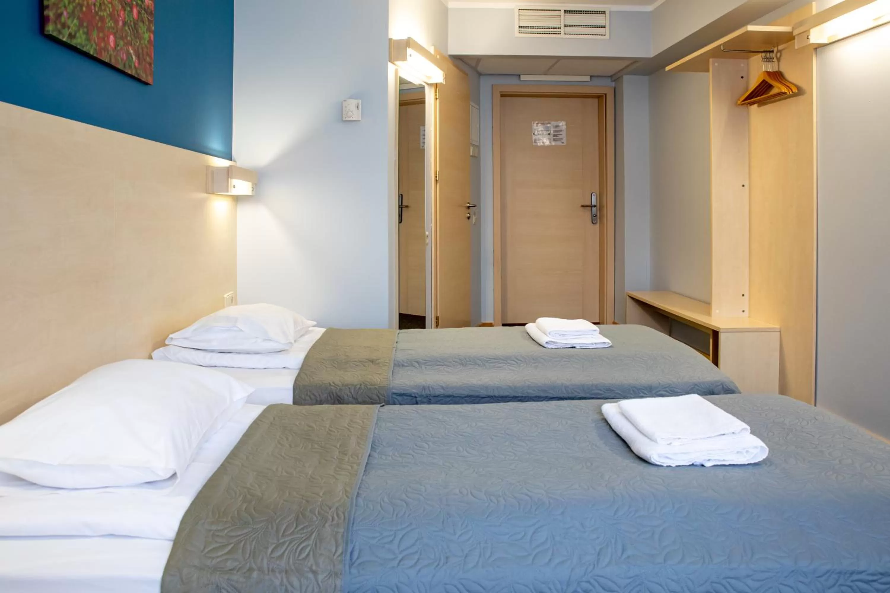 Bed in Rija Bauska Hotel