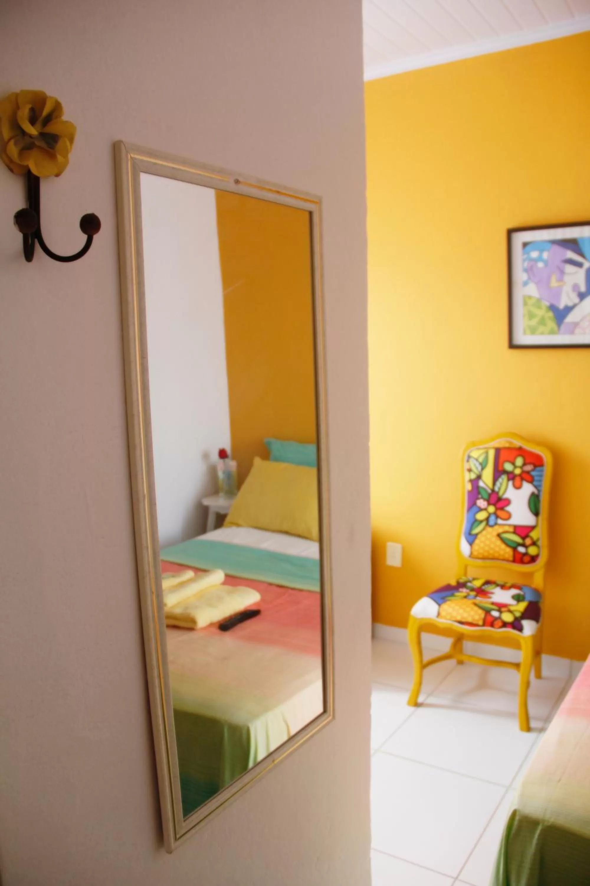 Bed in Pousada da Rose Paraty