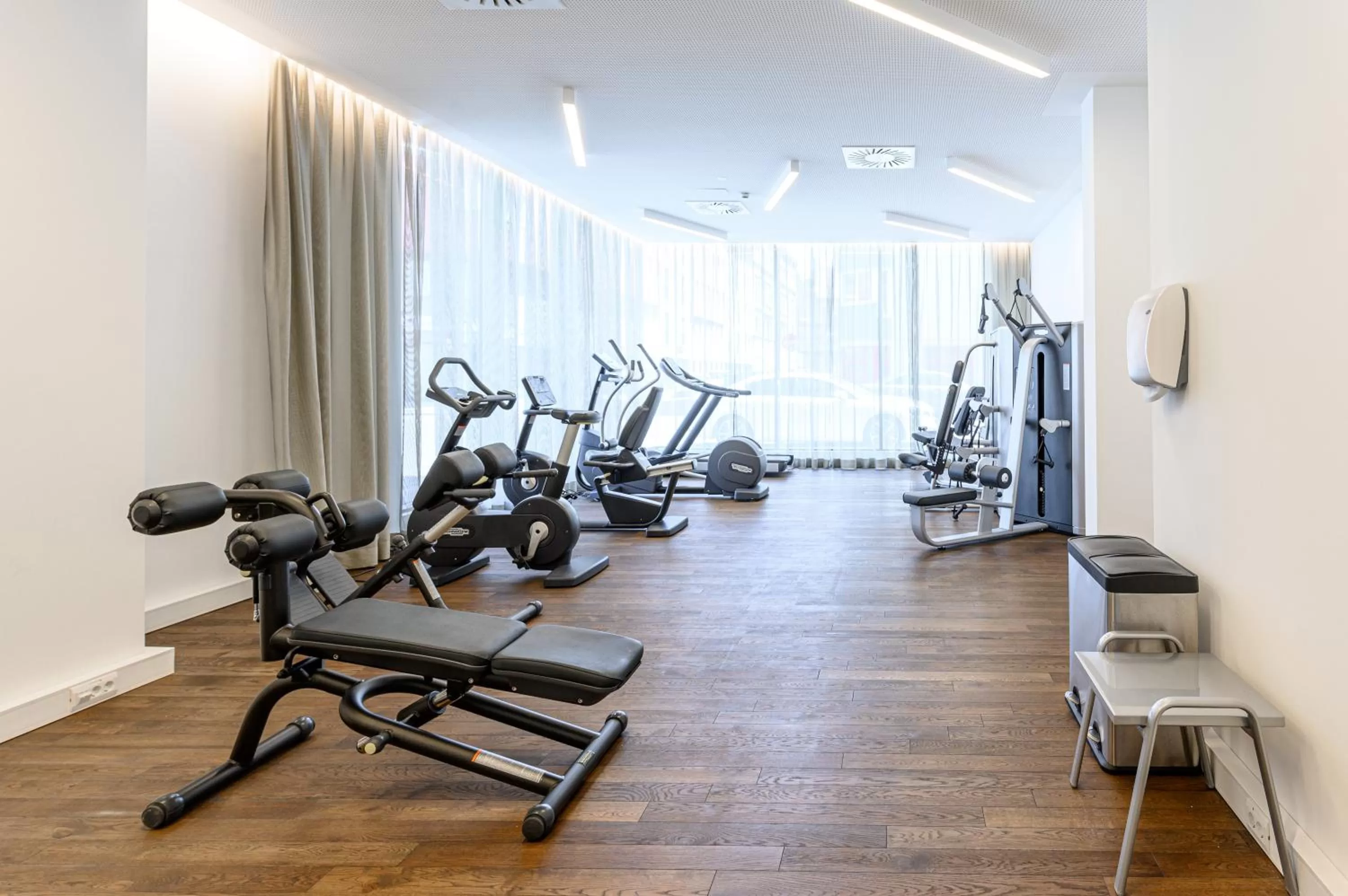 Fitness centre/facilities in Hotel Caroline