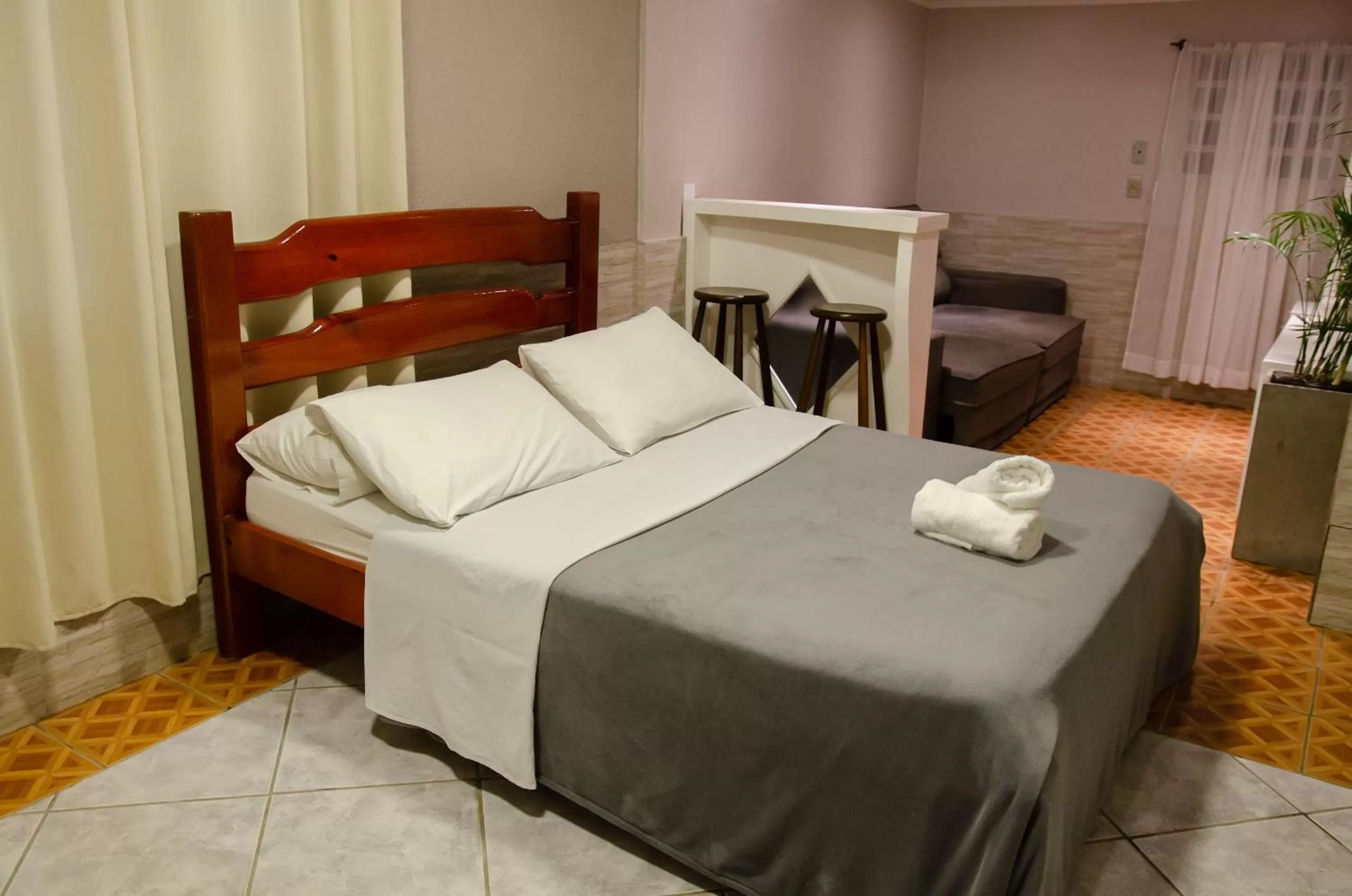 Bed in Pousada Barth