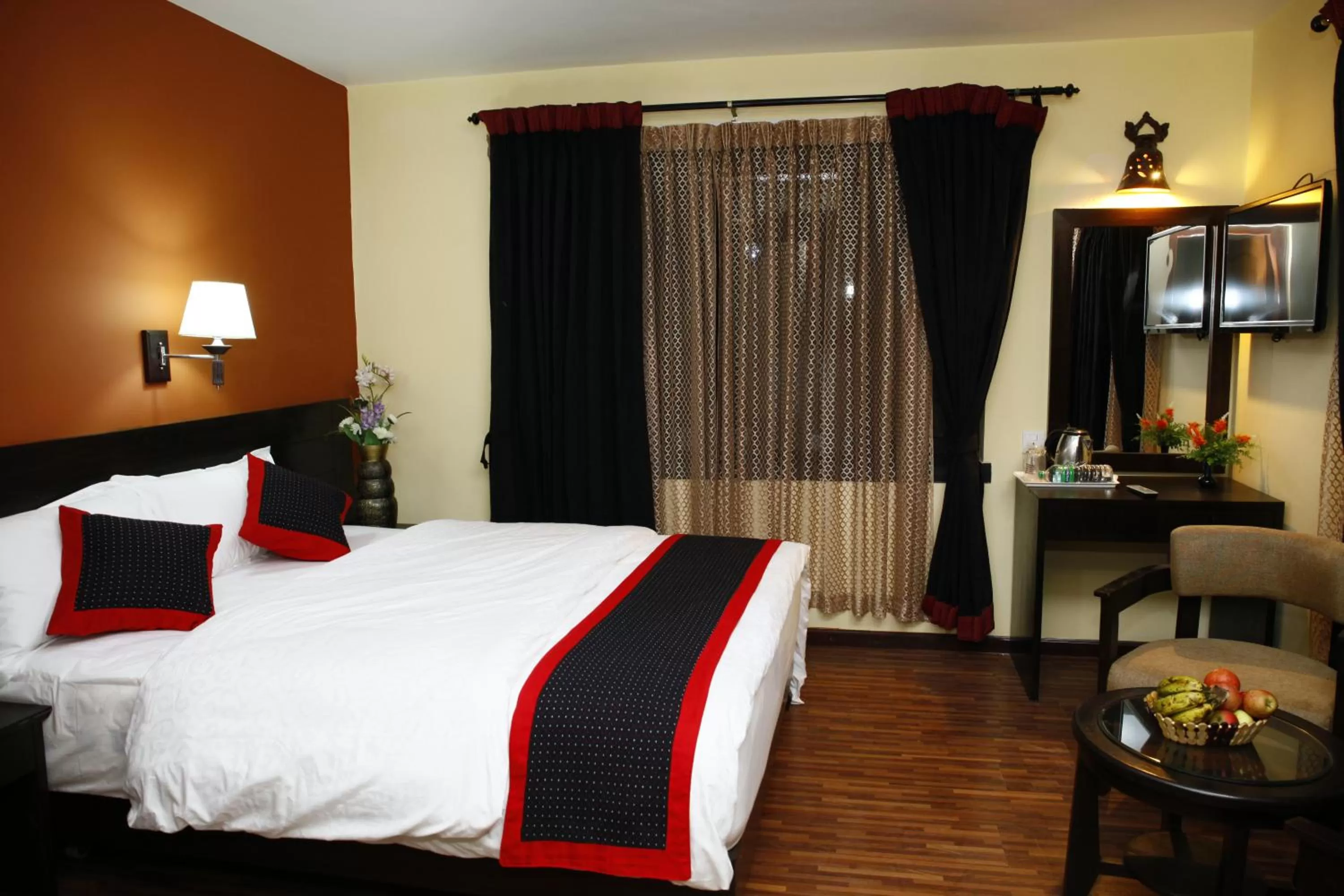 Bed in Taleju Boutique Hotel