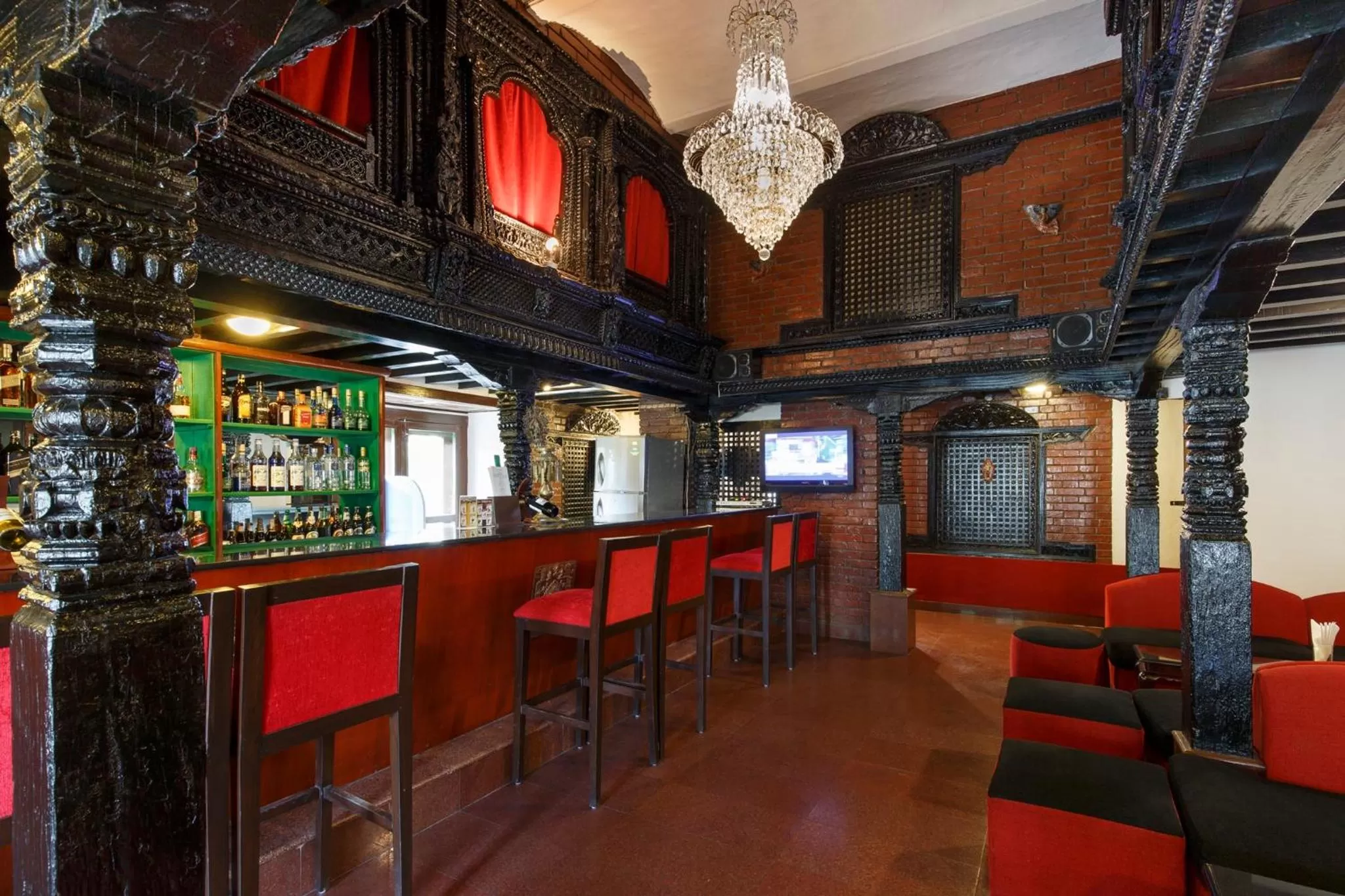 Lounge or bar in Hotel Shanker-Palatial Heritage Kathmandu