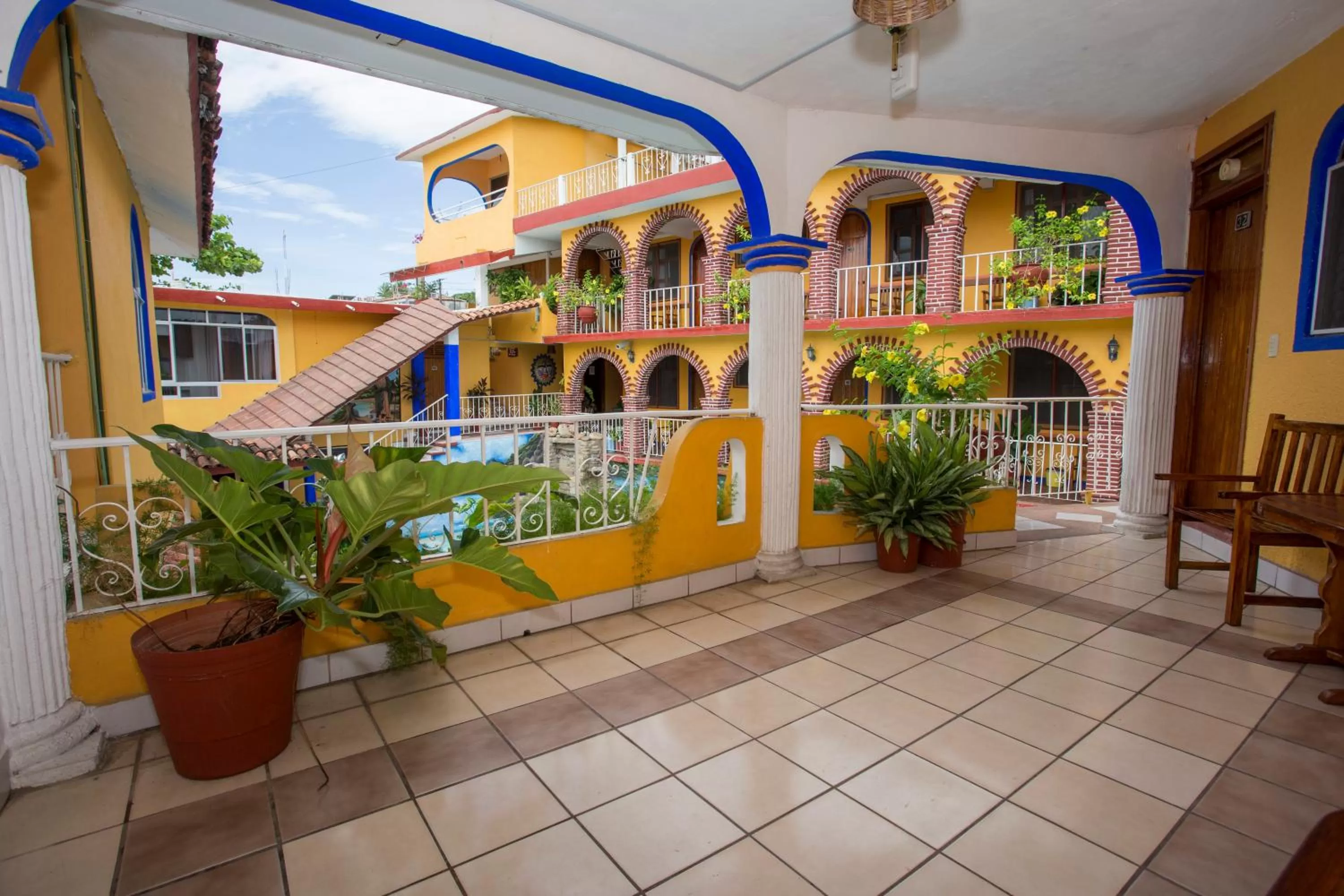 Patio in Hotel San Juan