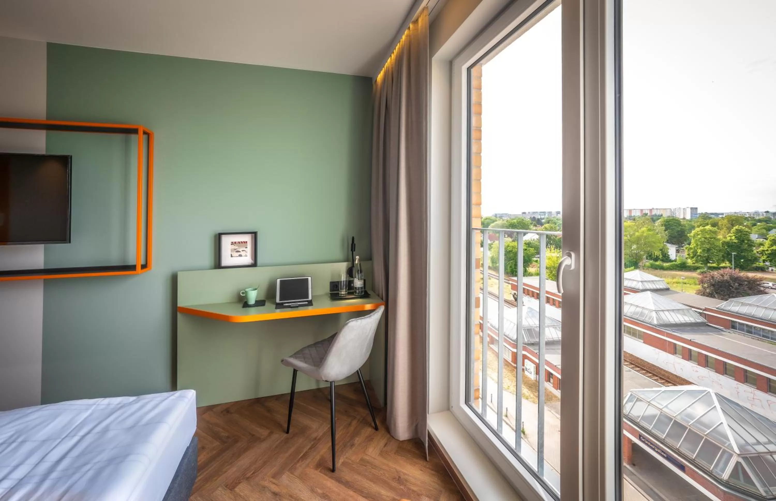 Photo of the whole room, Bed in LOGINN Hotel Berlin Airport