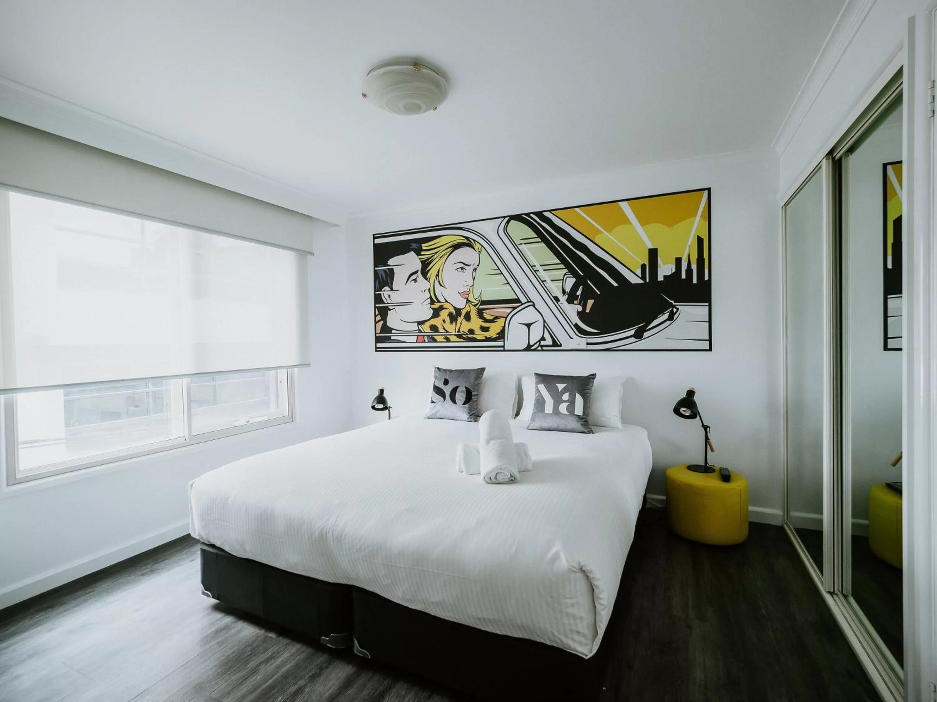 Bed in SoYa Apartment Hotel