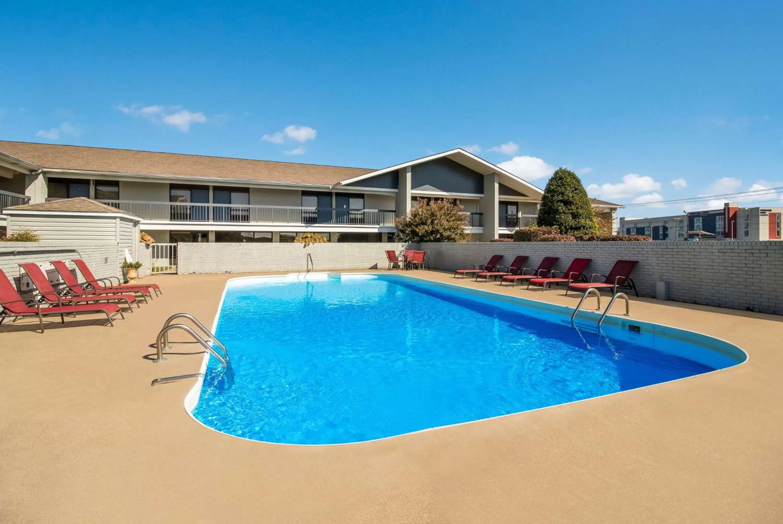 Pool view in Best Western University Inn