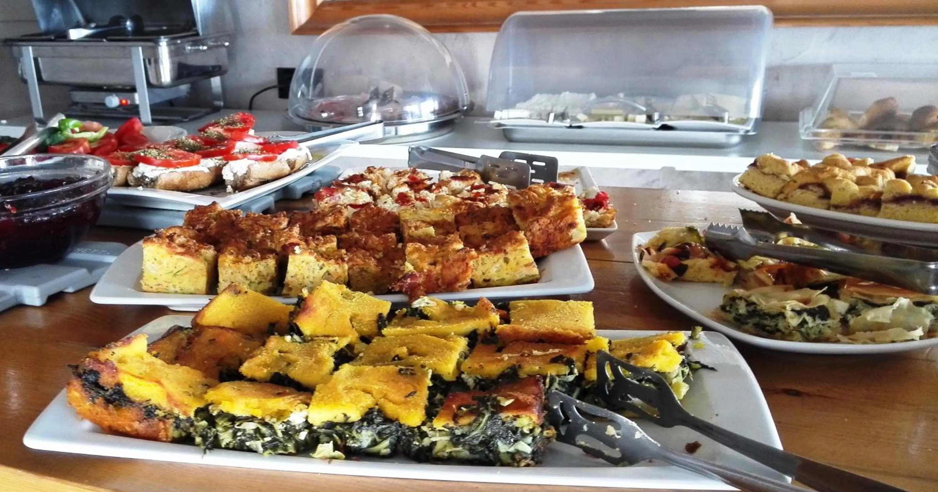 Buffet breakfast in Mykonos View Hotel