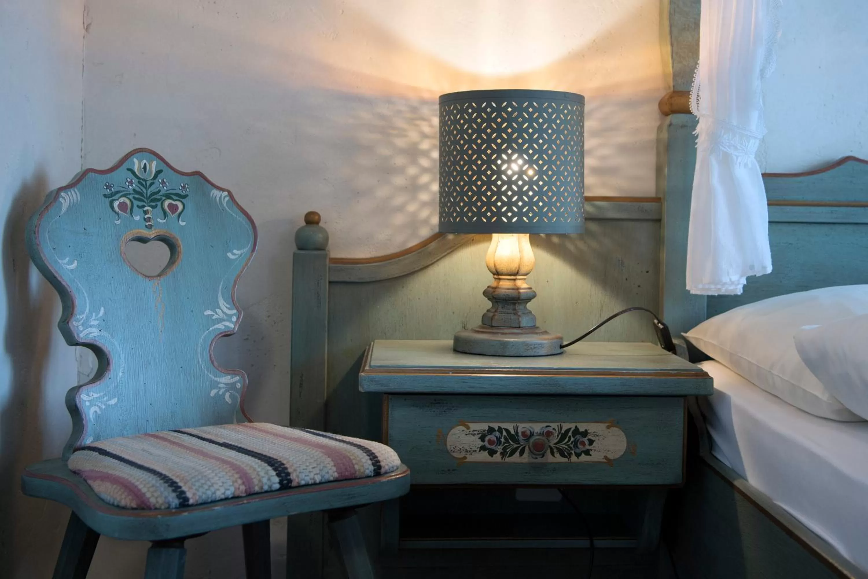 Bed in Hotel Alphorn