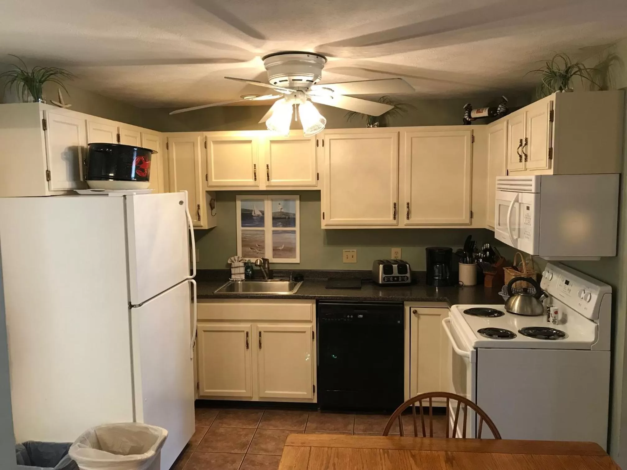 Kitchen or kitchenette in Elmwood Resort Hotel